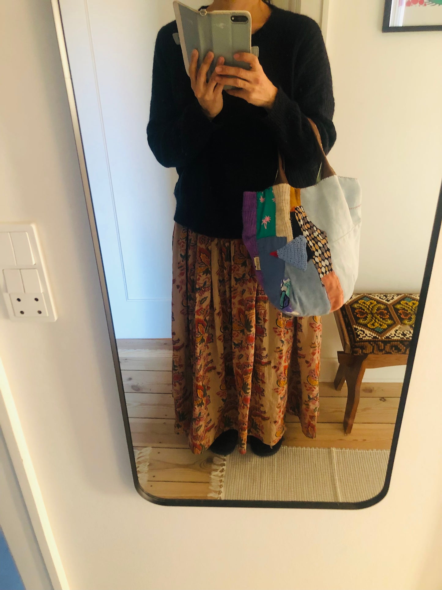 Bag 手縫いのバッグ 布製 トートバッグ スローファッション ハンドメイド 2365