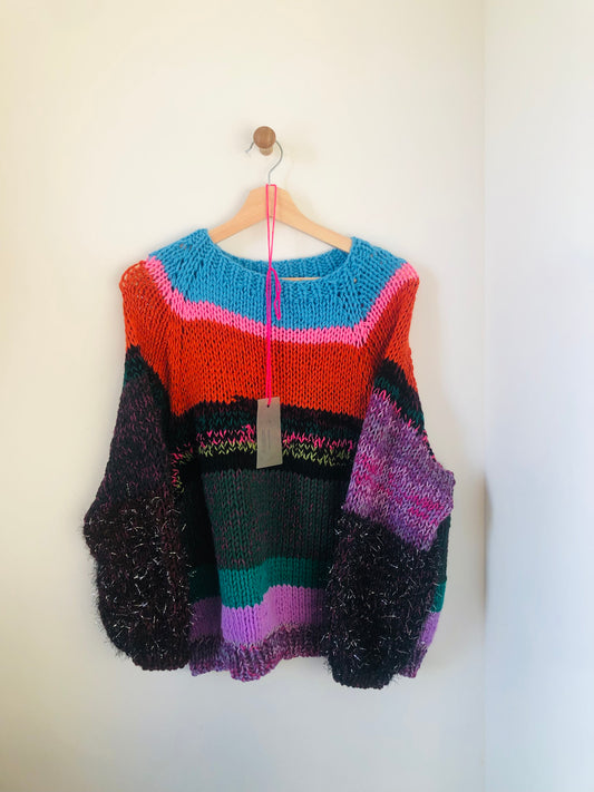 セーター 手編み スローファッション ファンシーヤーン oneofakind 2369