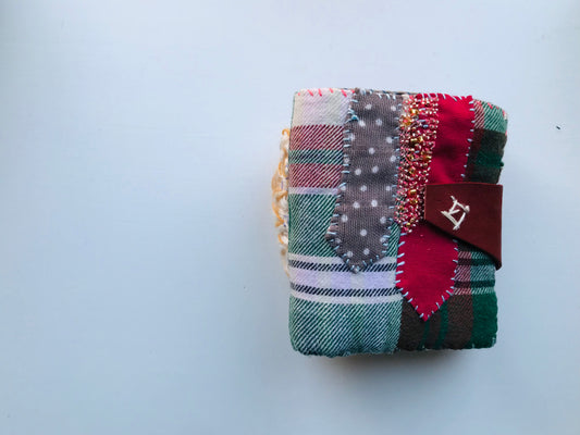 Wallet Cloth Wallet Handmade Hand Sewn Embroidered Patchwork Bifold 1638