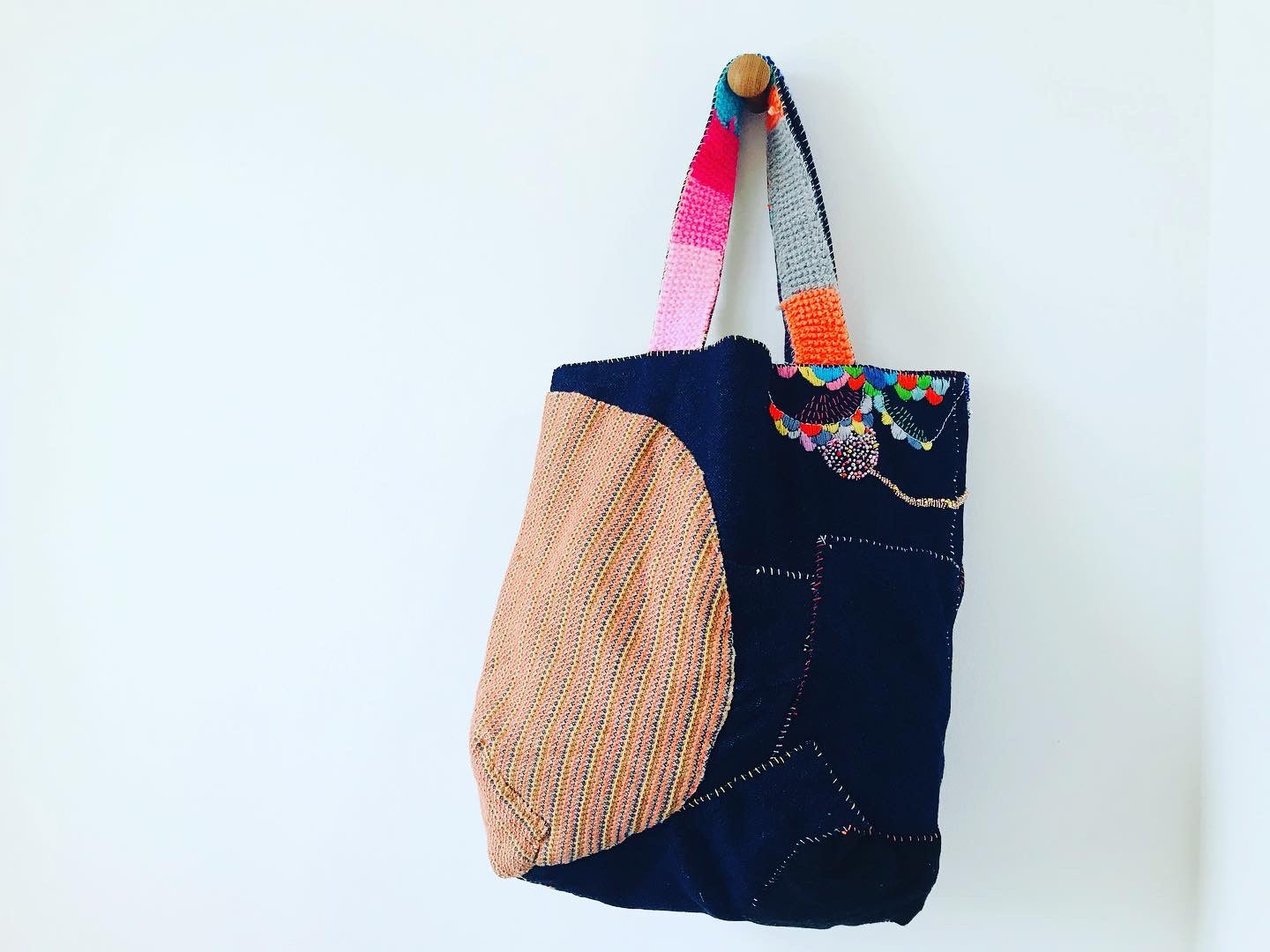 Håndsyet stoftaske, slow fashion, håndlavet, 1892 