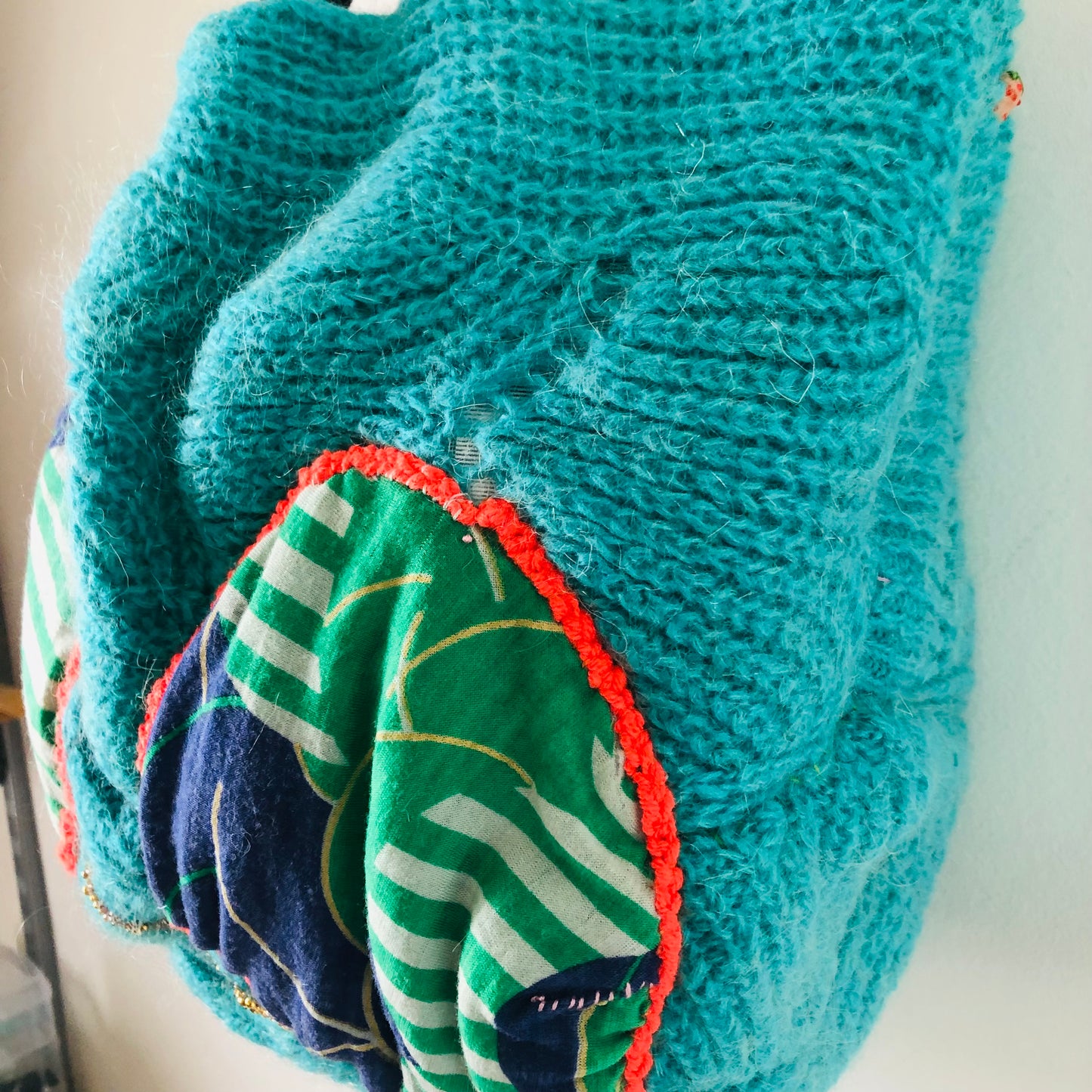 Bag Hand-sewn cloth tote bag Slow fashion Handmade 2417