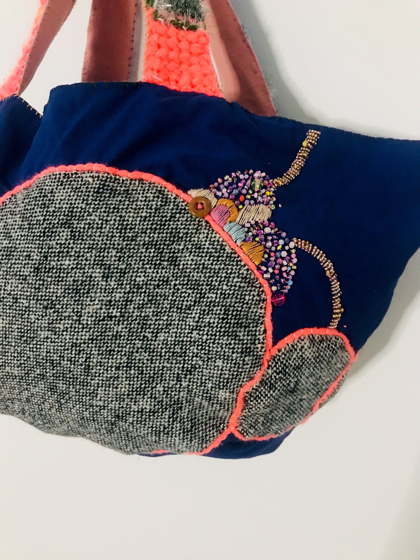 Håndsyet stoftaske, slow fashion, håndlavet, 1906