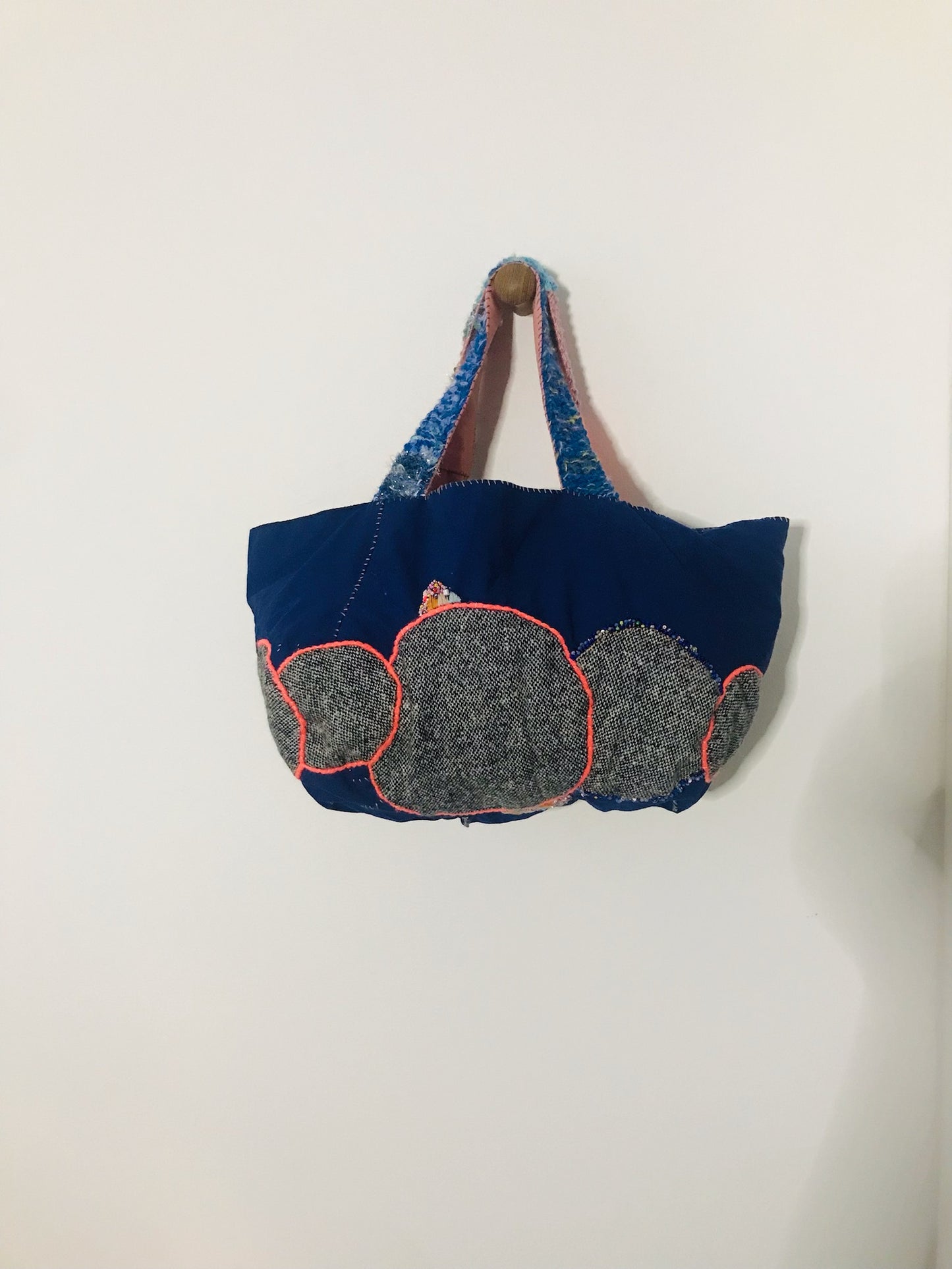 Håndsyet stoftaske, slow fashion, håndlavet, 1906