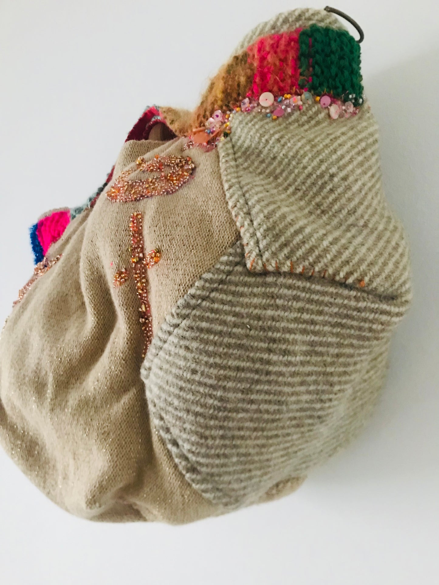 Bag Hand-sewn bag Fabric Slow fashion Handmade 1950