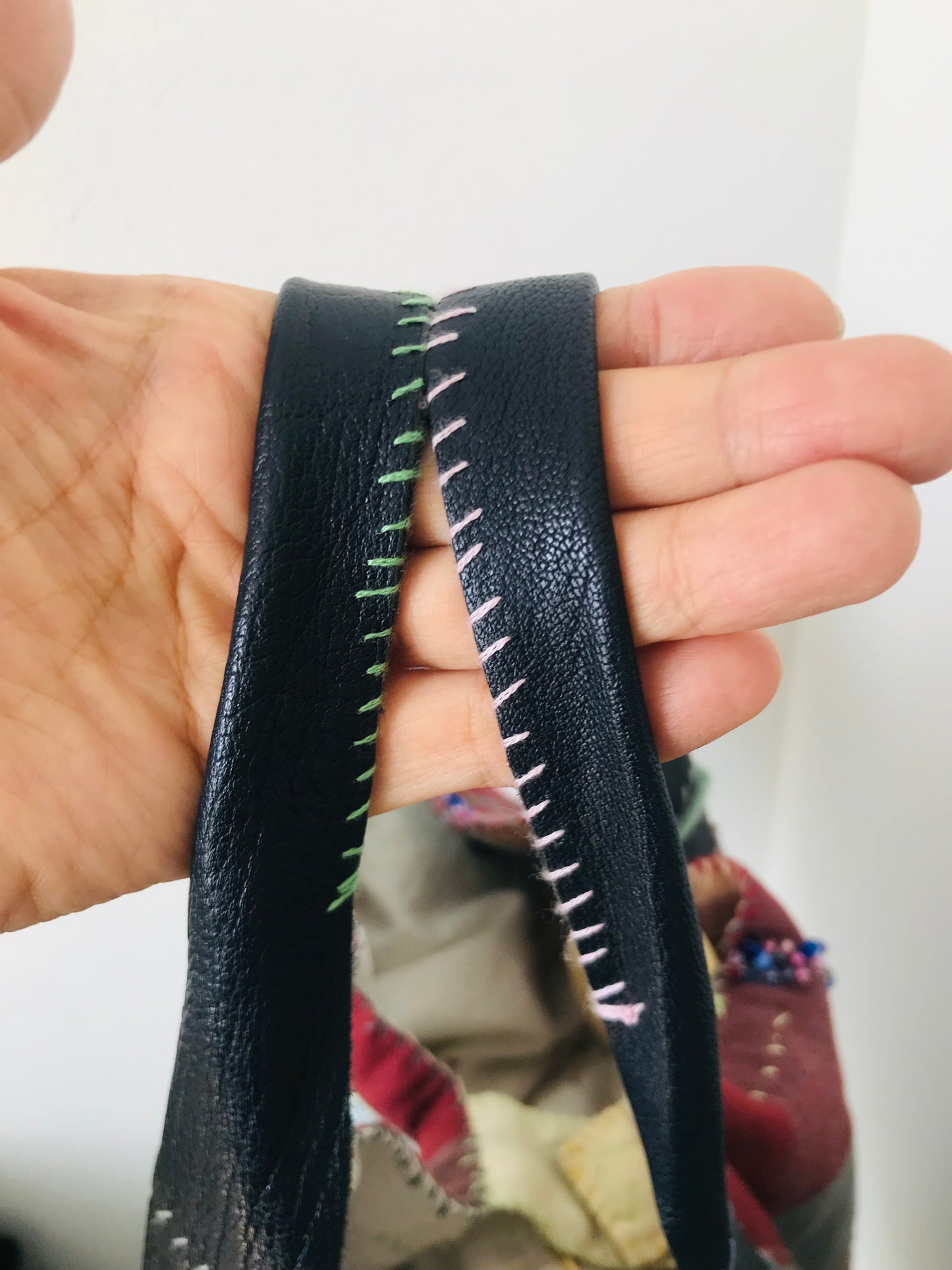 Bag Hand-sewn bag Fabric Slow fashion Handmade 2034