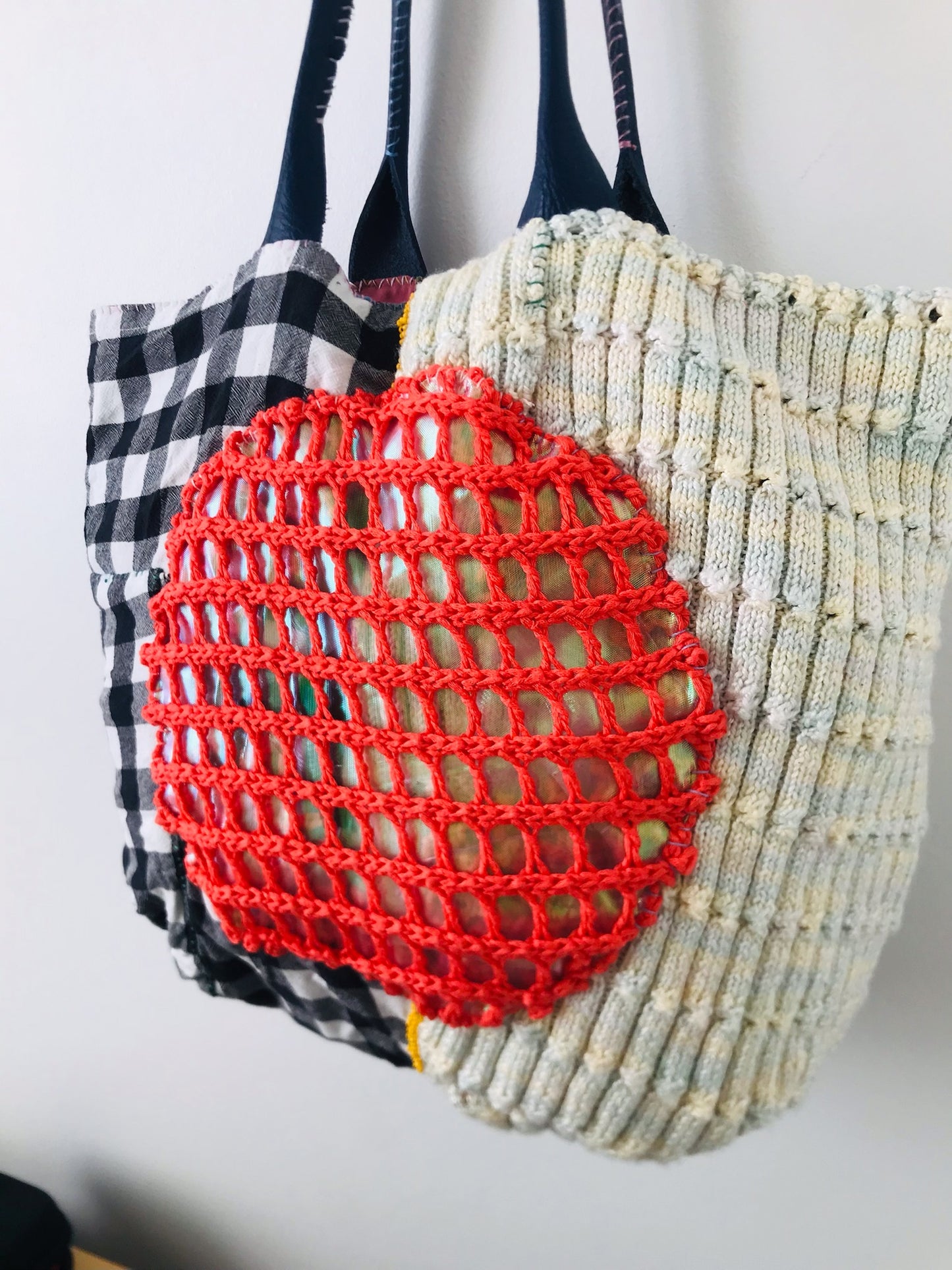 Bag Hand-sewn bag Fabric tote bag Slow fashion Handmade 2080