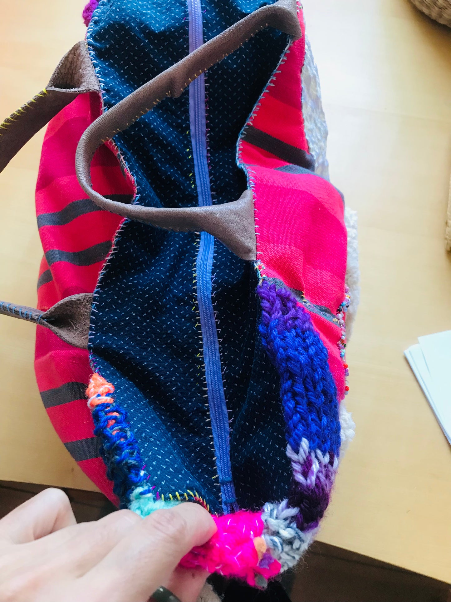 Bag Hand Sewn Bag Fabric Slow Fashion Handmade 1865