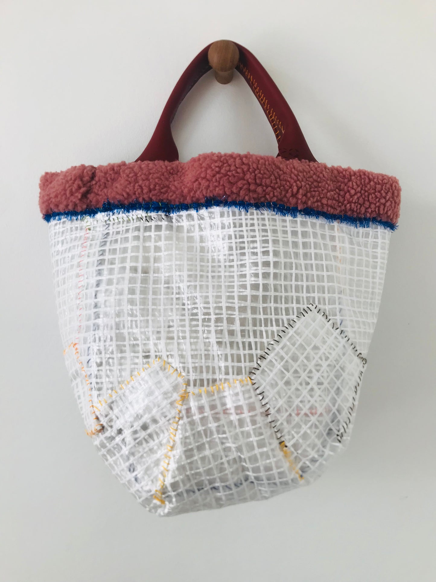 Bag Hand-sewn bag Fabric Vinyl Slow fashion Handmade 2031