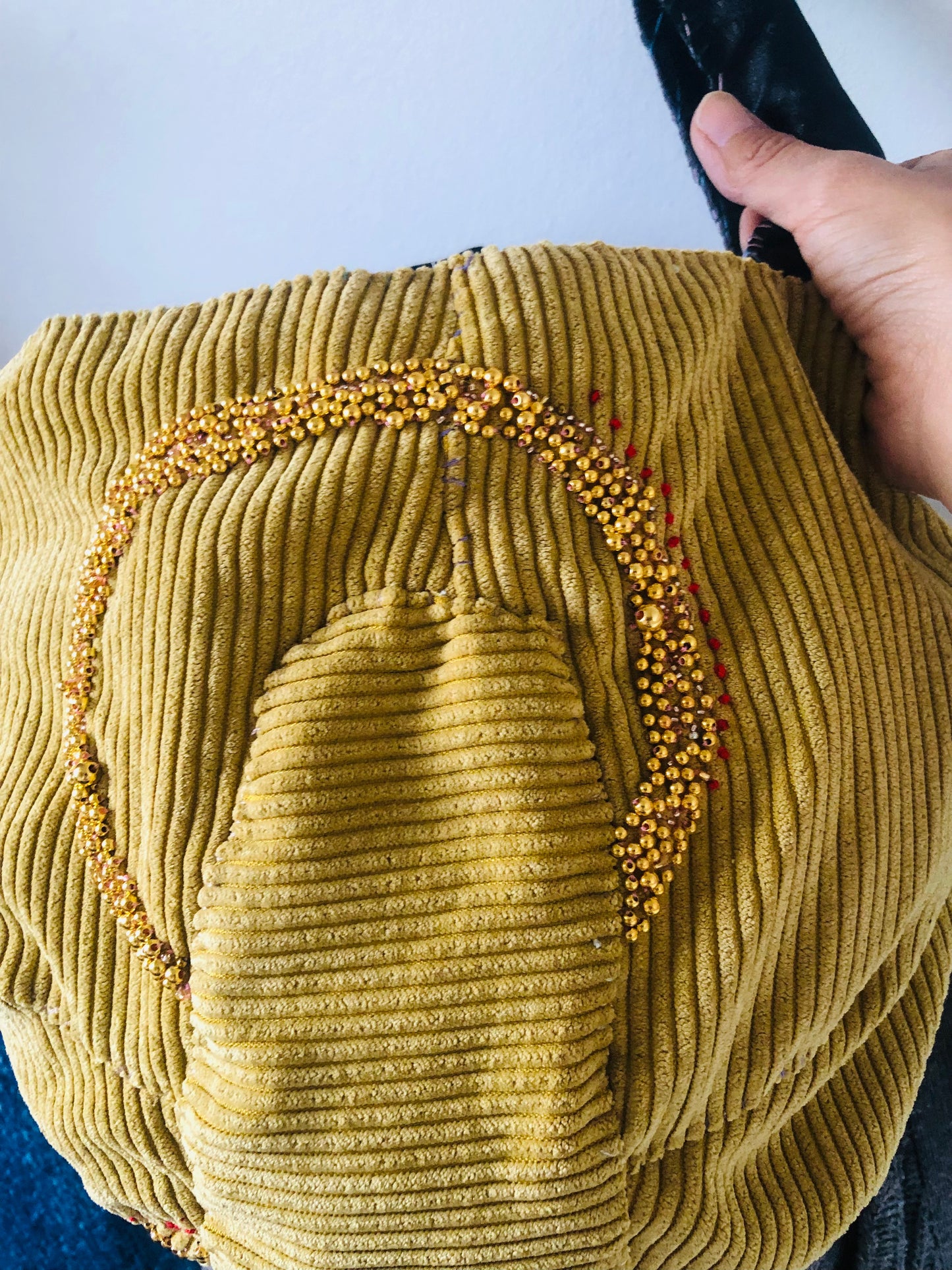 Bag 手縫いのバッグ 布製　トートバッグ　スローファッション　ハンドメイド　2519