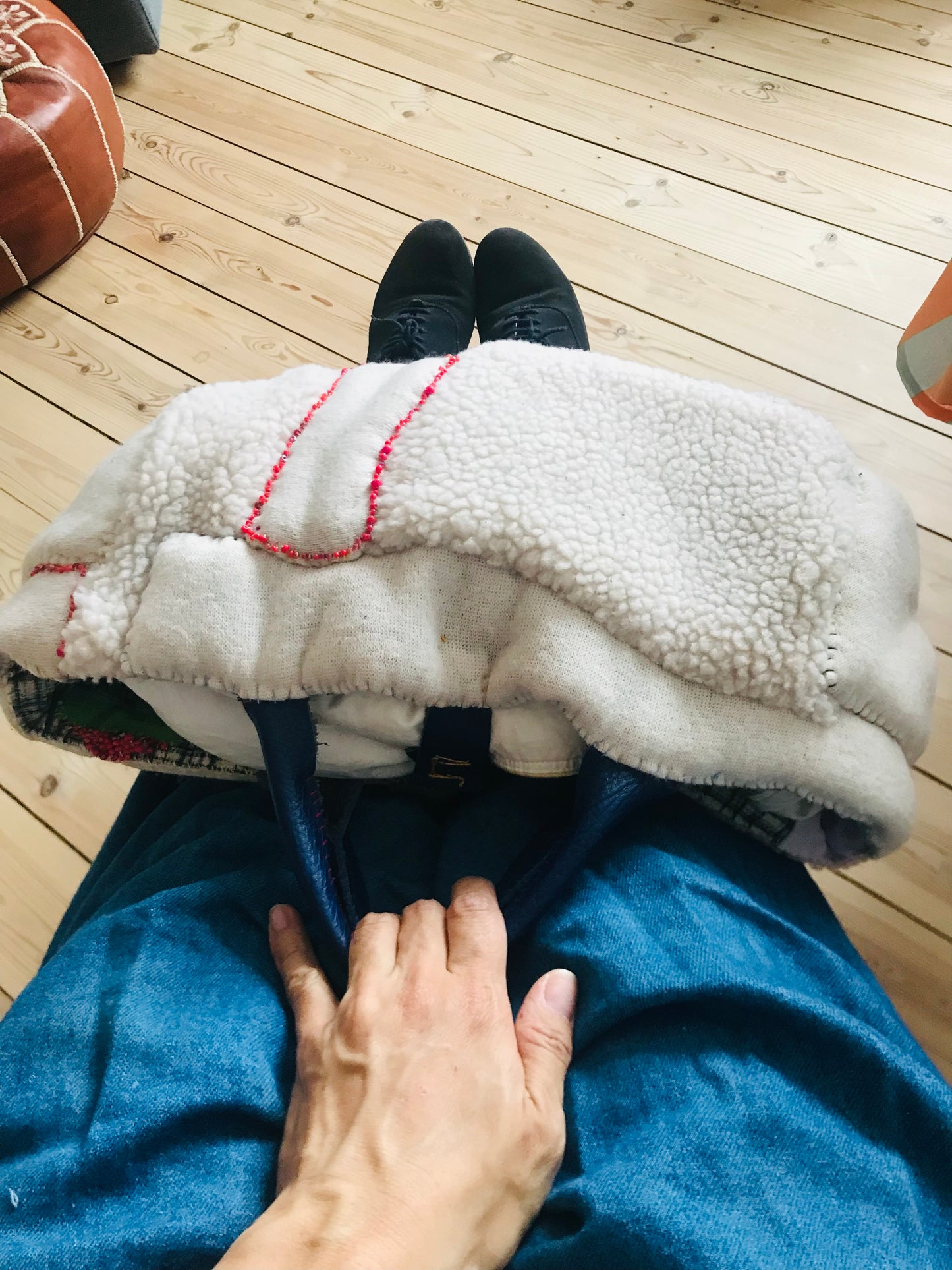 Bag Hand-sewn bag Fabric Slow fashion Handmade 2029