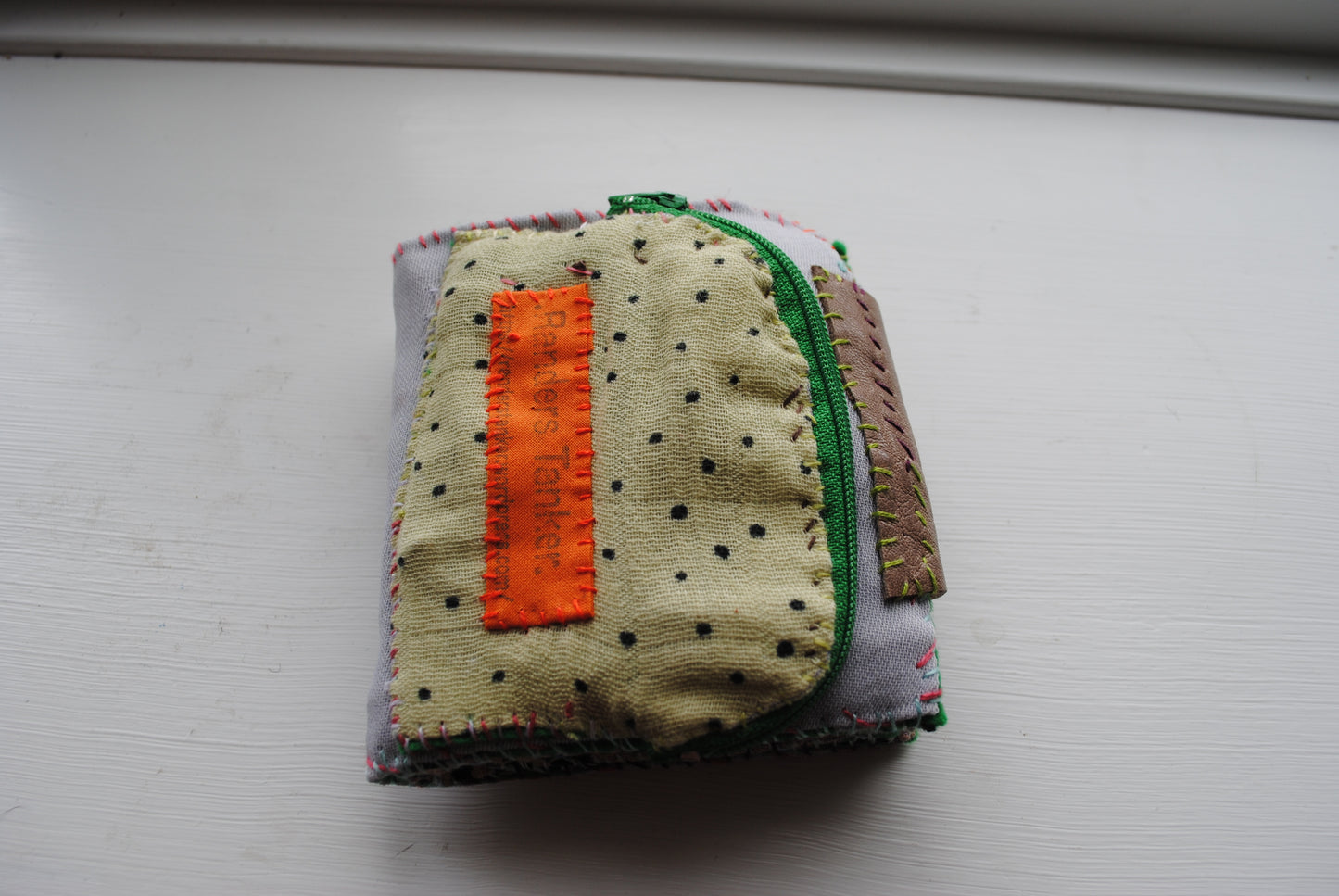 Wallet Cloth Wallet Handmade Hand Sewn Embroidered Patchwork Bifold 1650