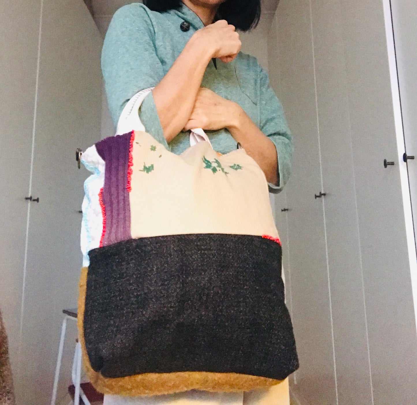Bag Hand-sewn bag Fabric Slow fashion Handmade 1943