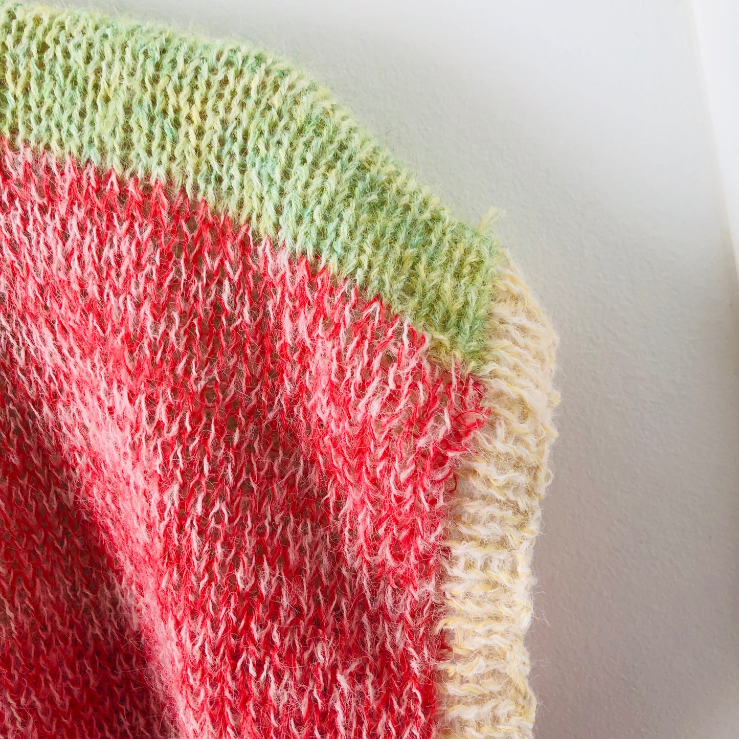 vest, sweater, knitting, yarn, wool, mohair, slow fashion, fancy yarn, one of a kind, 2419