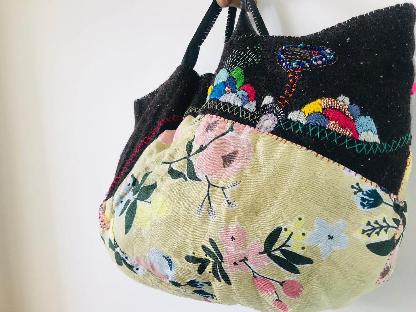 Bag Hand Sewn Bag Fabric Slow Fashion Handmade 1660