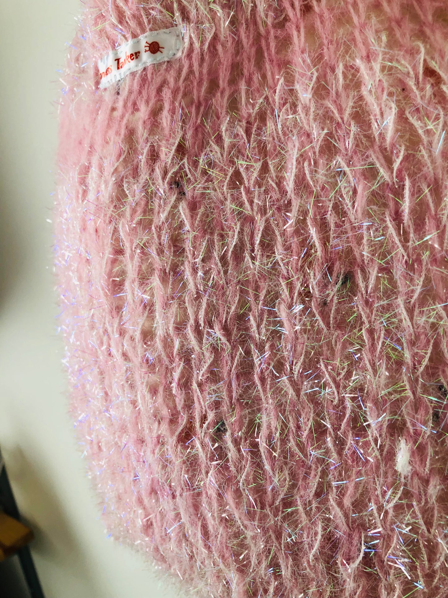 Bag 手縫いのバッグ 布製　編み物　トートバッグ　スローファッション　ハンドメイド　2486