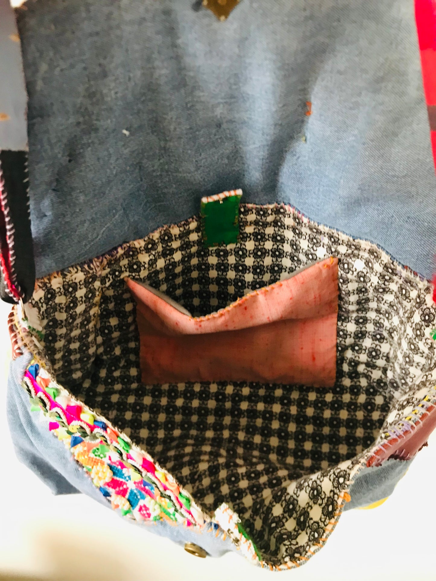 Bag Hand-sewn bag Fabric Pochette Shoulder bag Slow fashion Handmade 1949