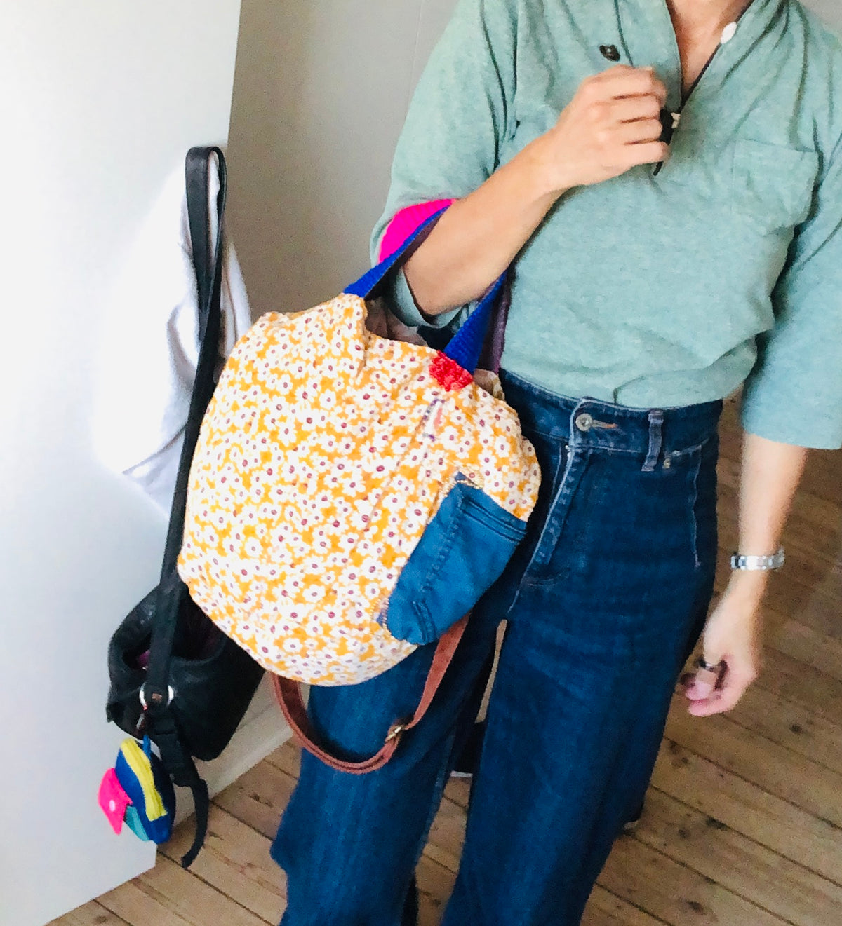 Bag Hand-sewn bag, fabric, tote bag, slow fashion, handmade, 2537