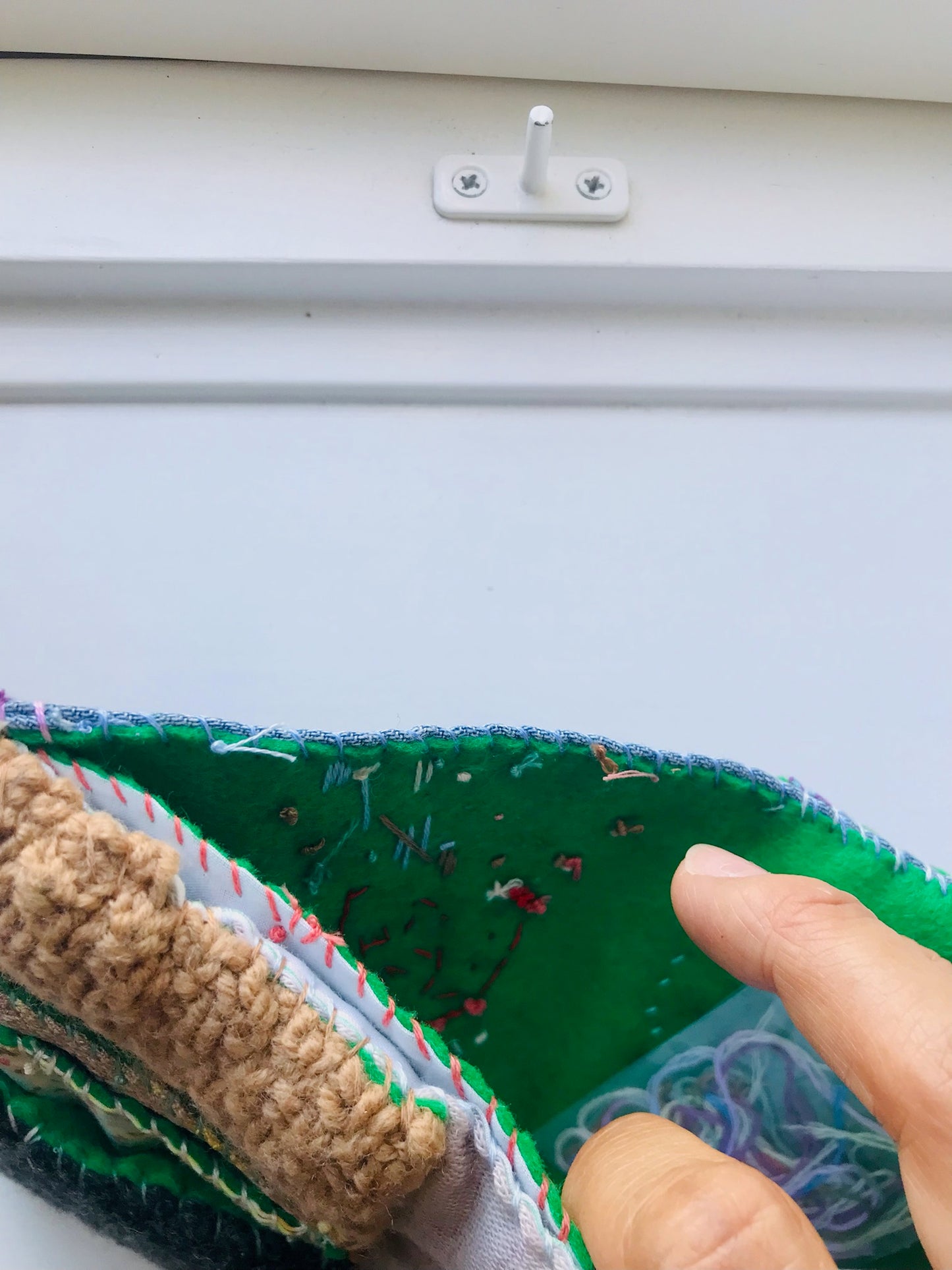 Wallet Fabric Wallet Handmade Hand-sewn Embroidered Patchwork Bi-fold 2076