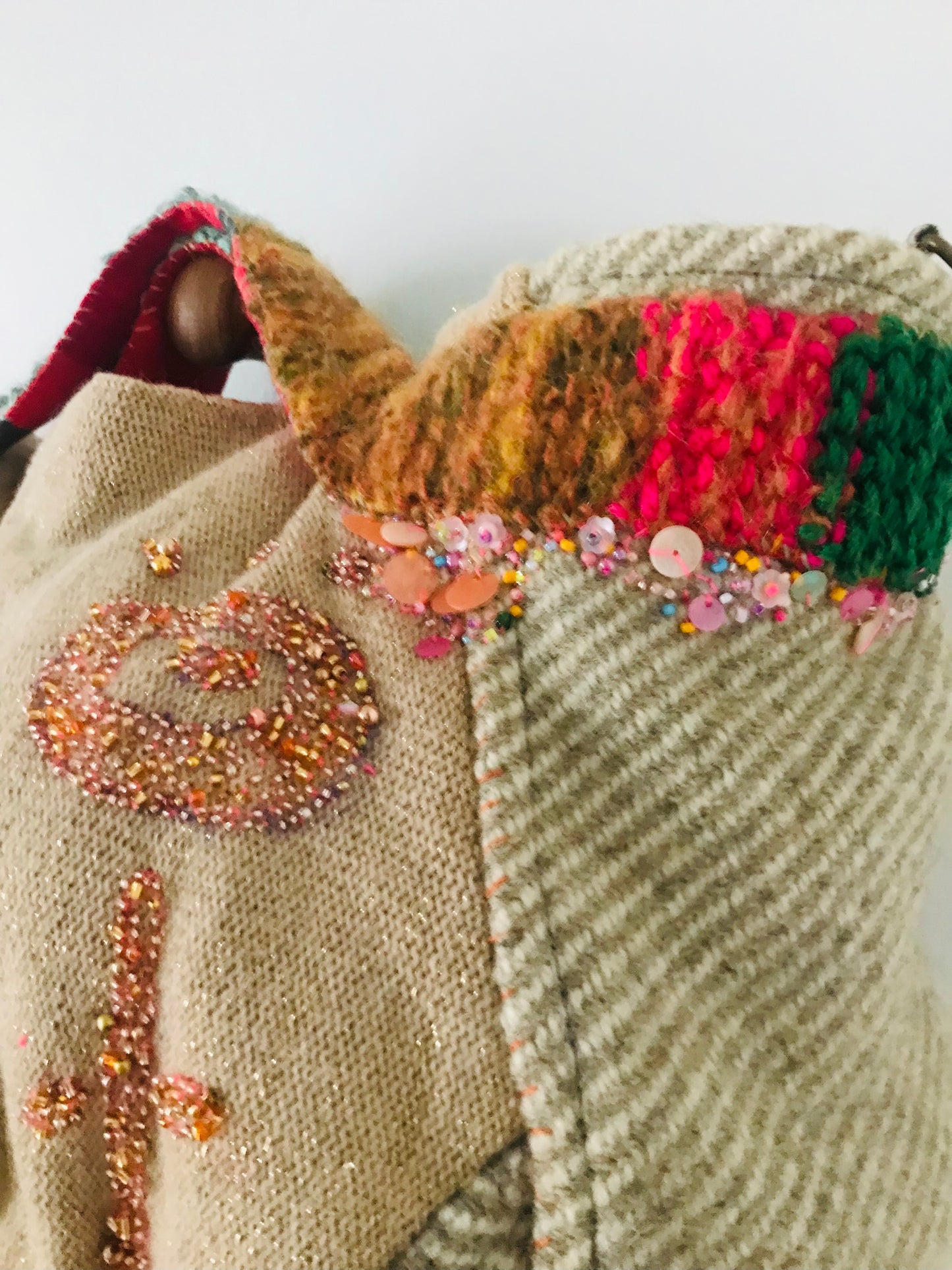 Bag Hand-sewn bag Fabric Slow fashion Handmade 1950