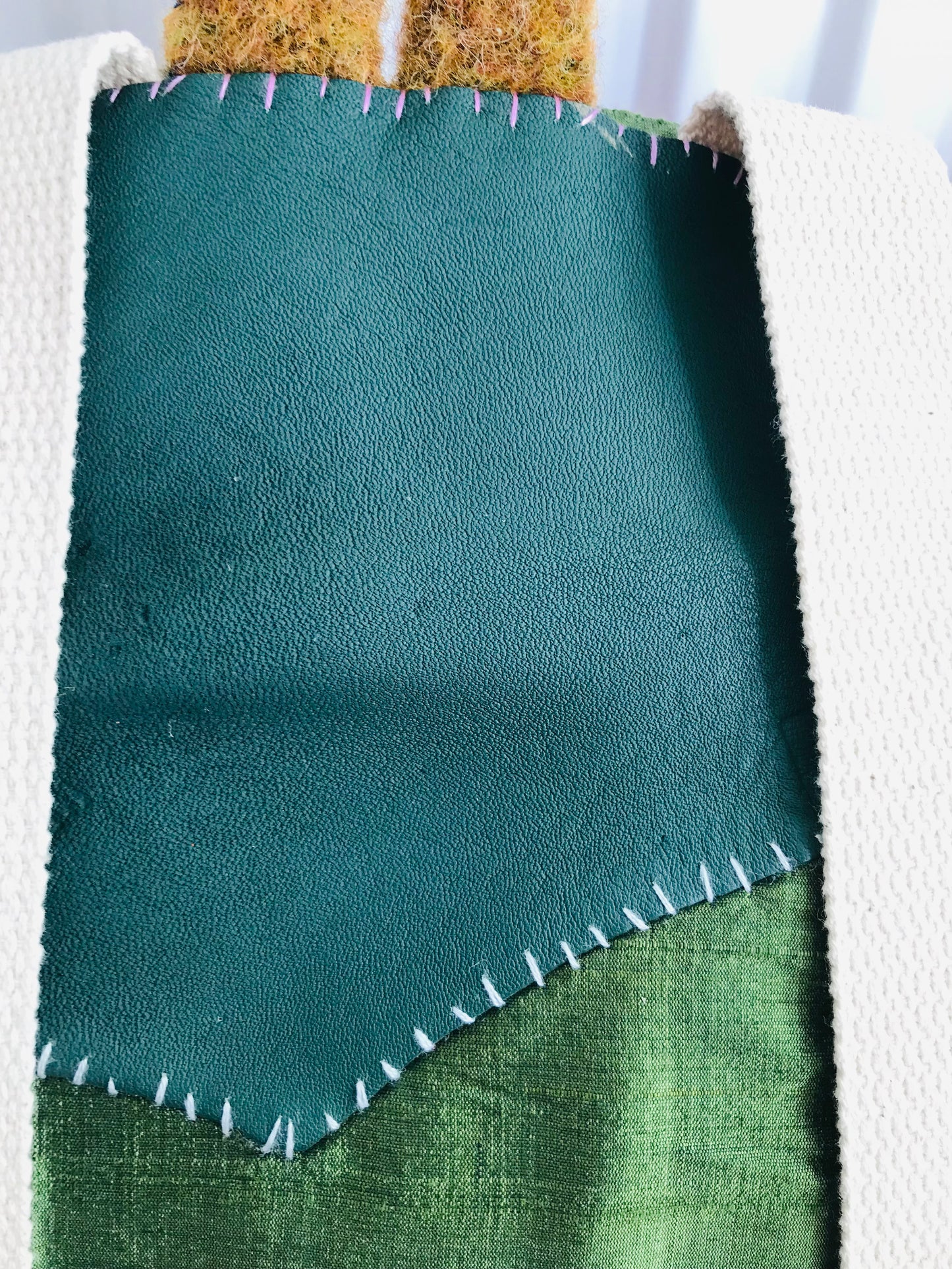 Rucksack Beaded Embroidered Hand Sewn Fabric Canvas 1586