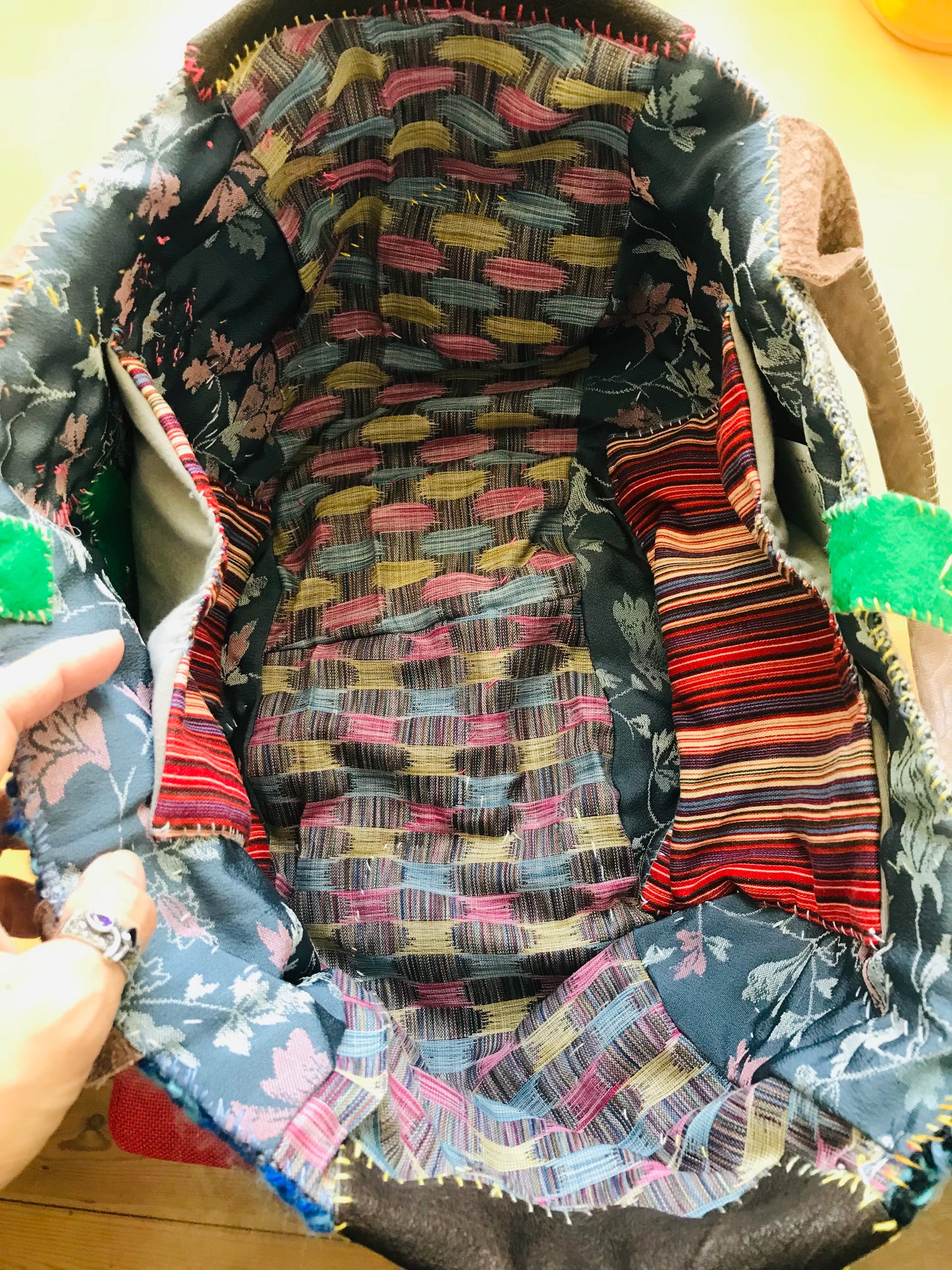 Bag Hand Sewn Bag Fabric Slow Fashion Handmade 1893