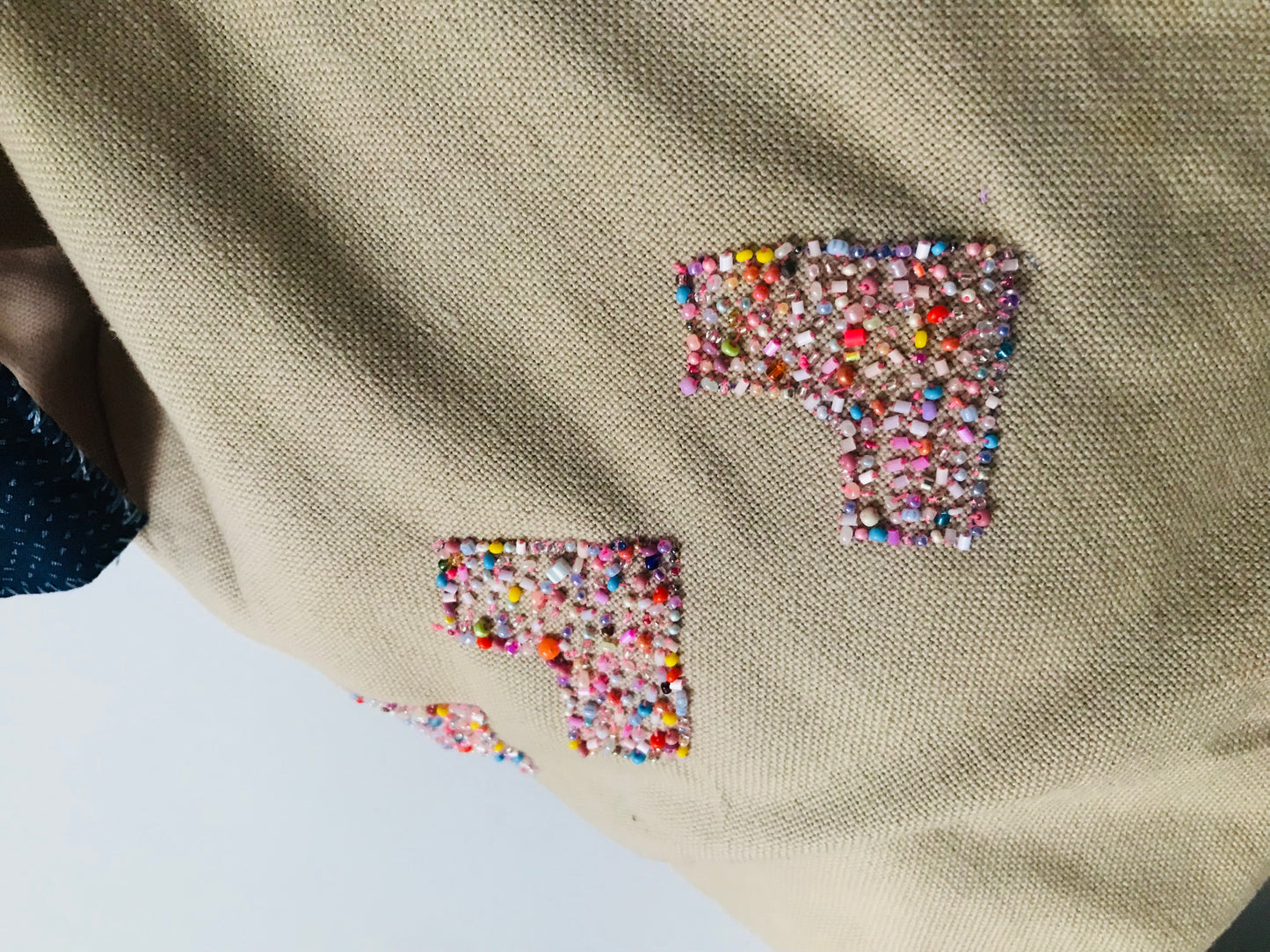 Bag   手縫いのバッグ　  布製　スローファッション　ハンドメイド　1890