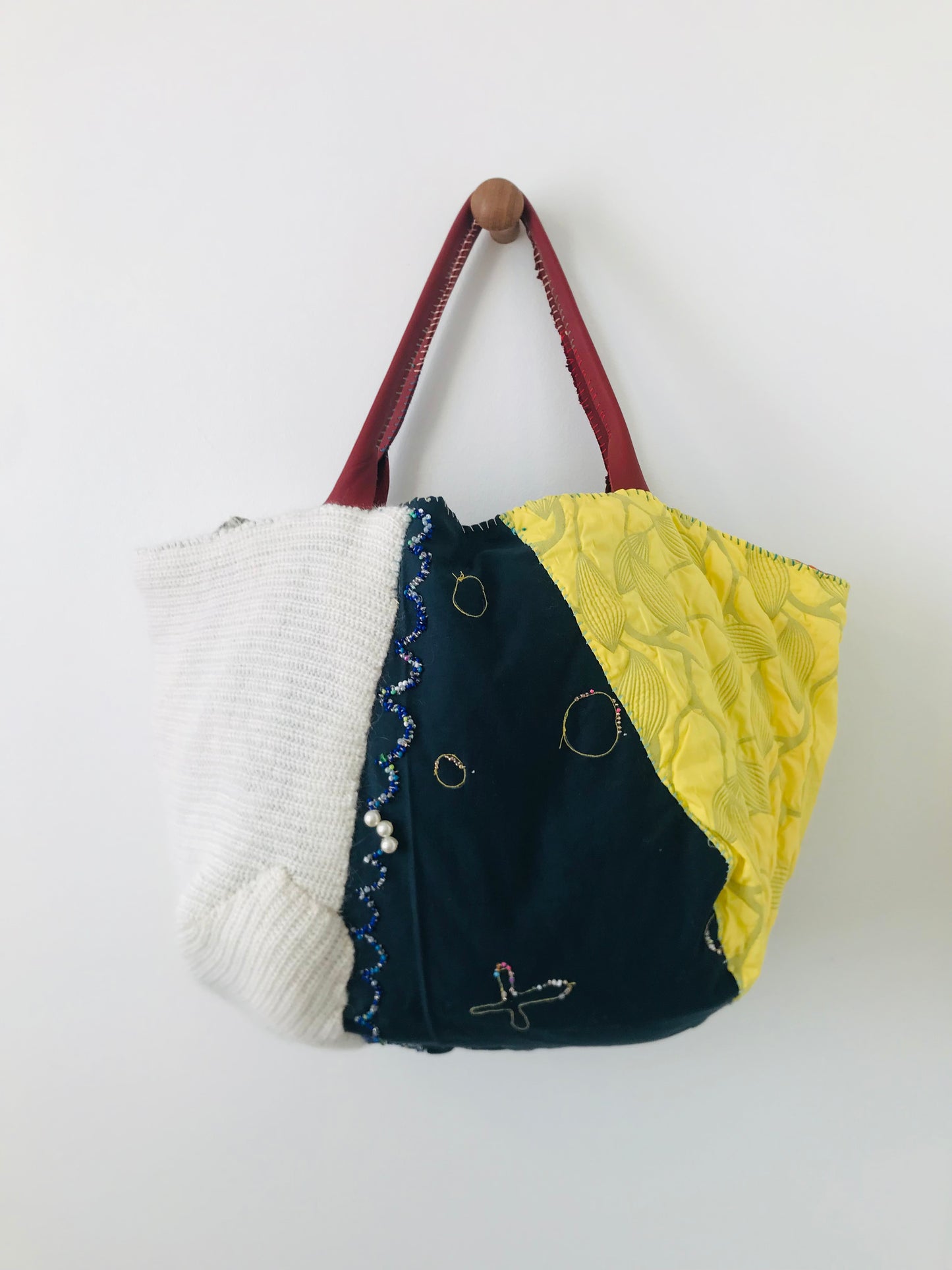 Bag   手縫いのバッグ　布製　スローファッション　ハンドメイド　1953