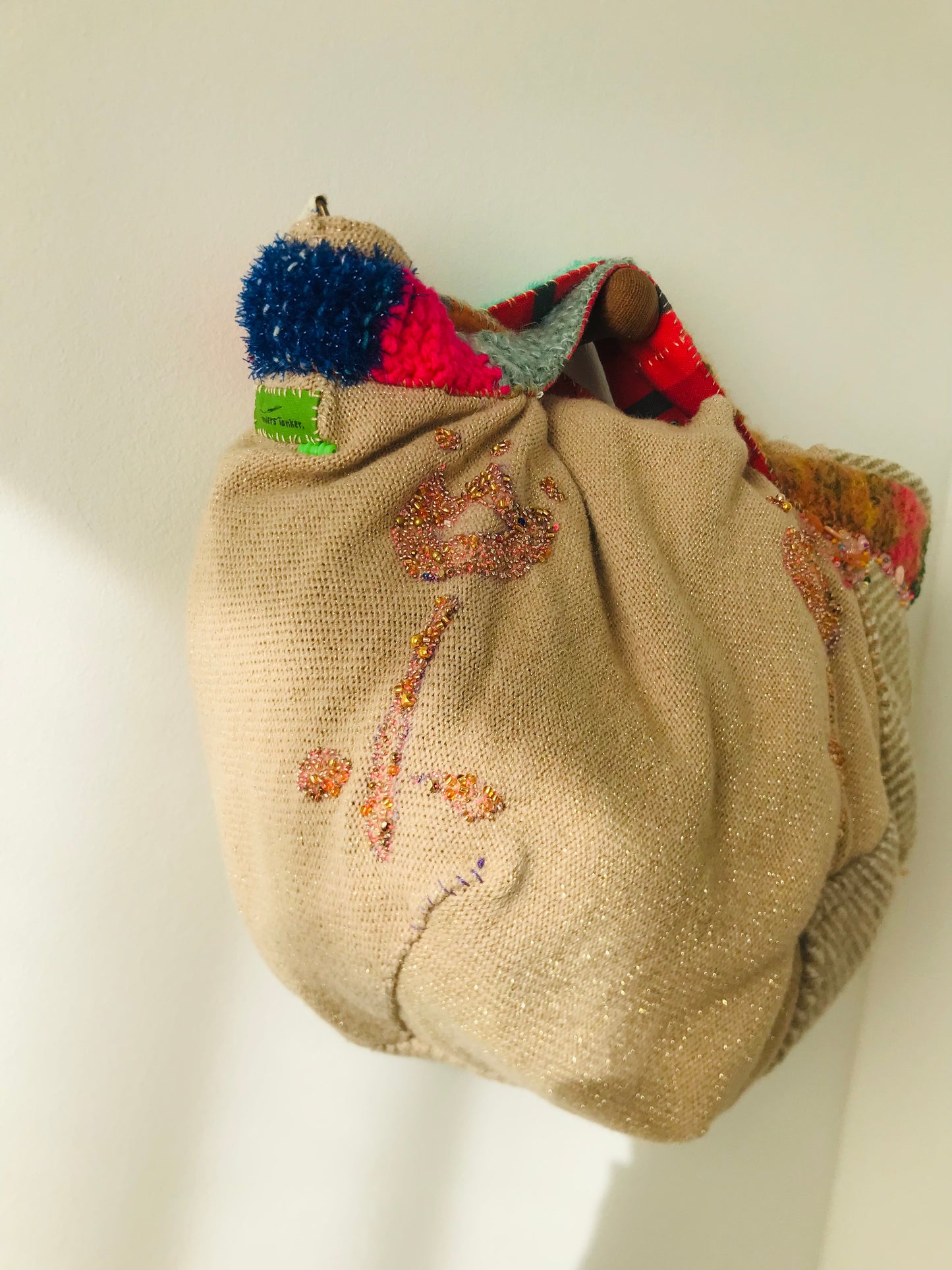 Bag Hand-sewn bag Fabric Slow fashion Handmade 1950