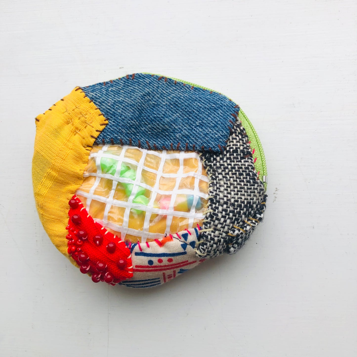 coin purse, accessory case, card holder, fabric, coin case, slow fashion, change purse, handmade, 2413