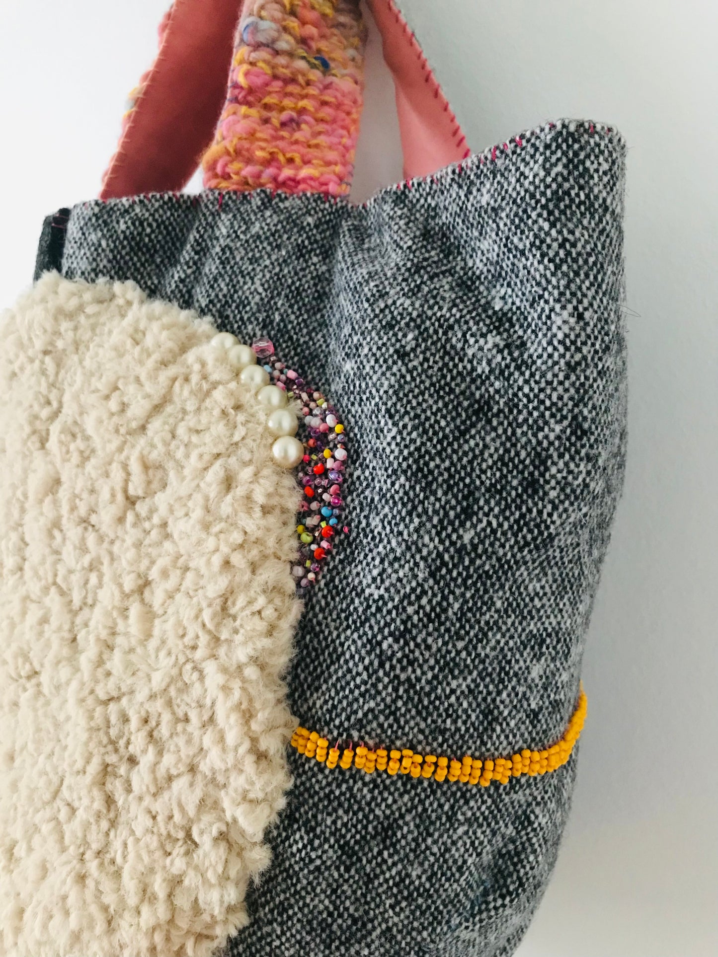 Håndsyet stoftaske, slow fashion, håndlavet, 1922