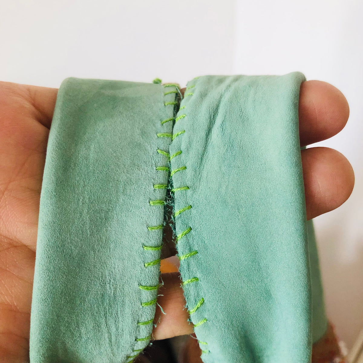 Bag 手縫いのバッグ 布製　トートバッグ　スローファッション　ハンドメイド　2545