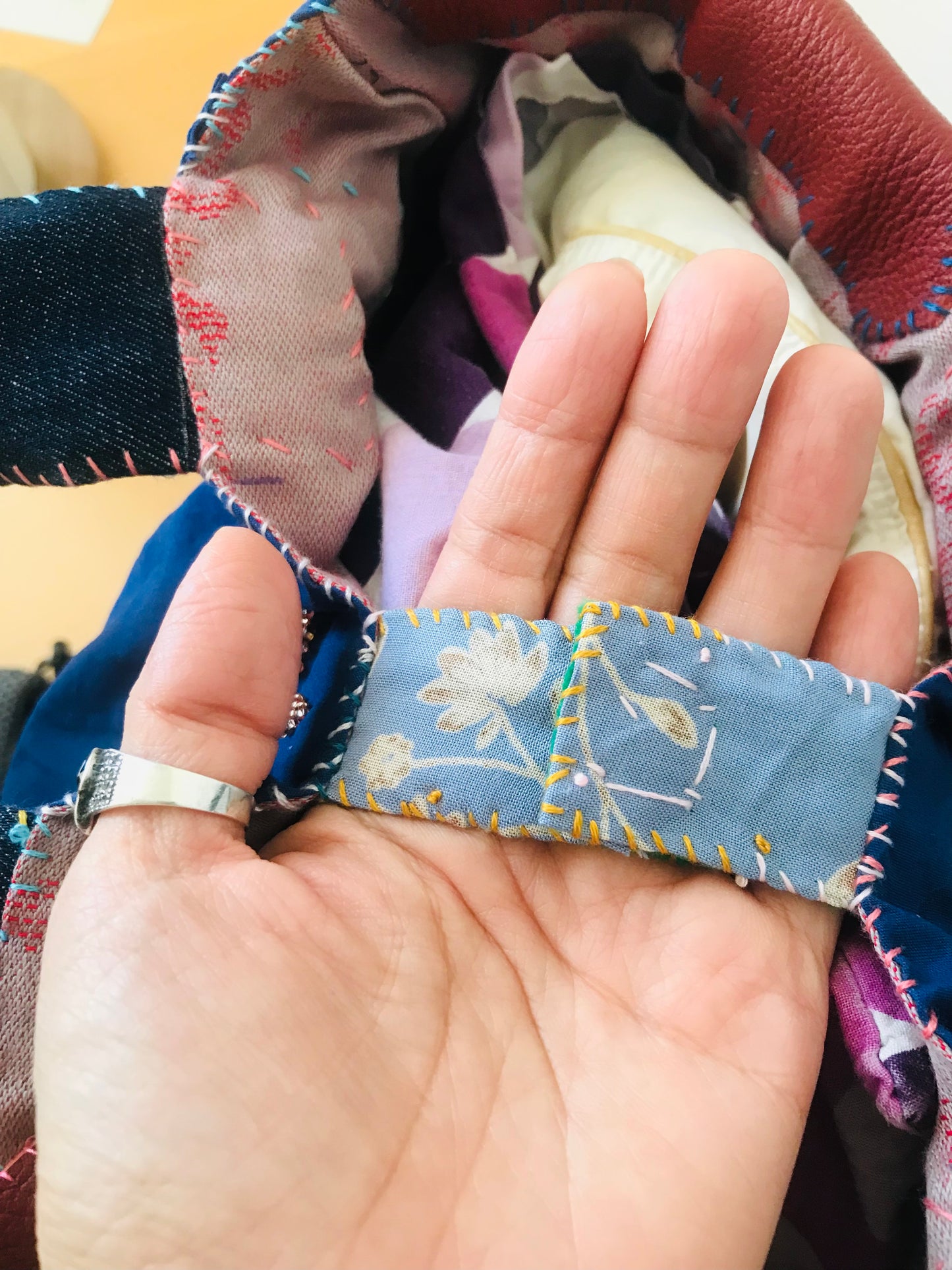 Bag Hand Sewn Bag Fabric Slow Fashion Handmade 1898