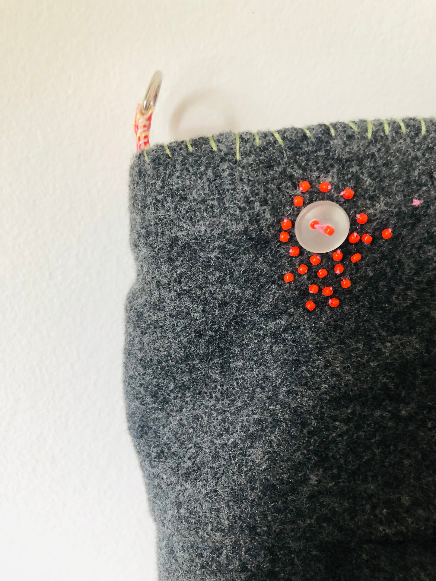 Bag 手縫いのバッグ 布製　トートバッグ　スローファッション　ハンドメイド　2500