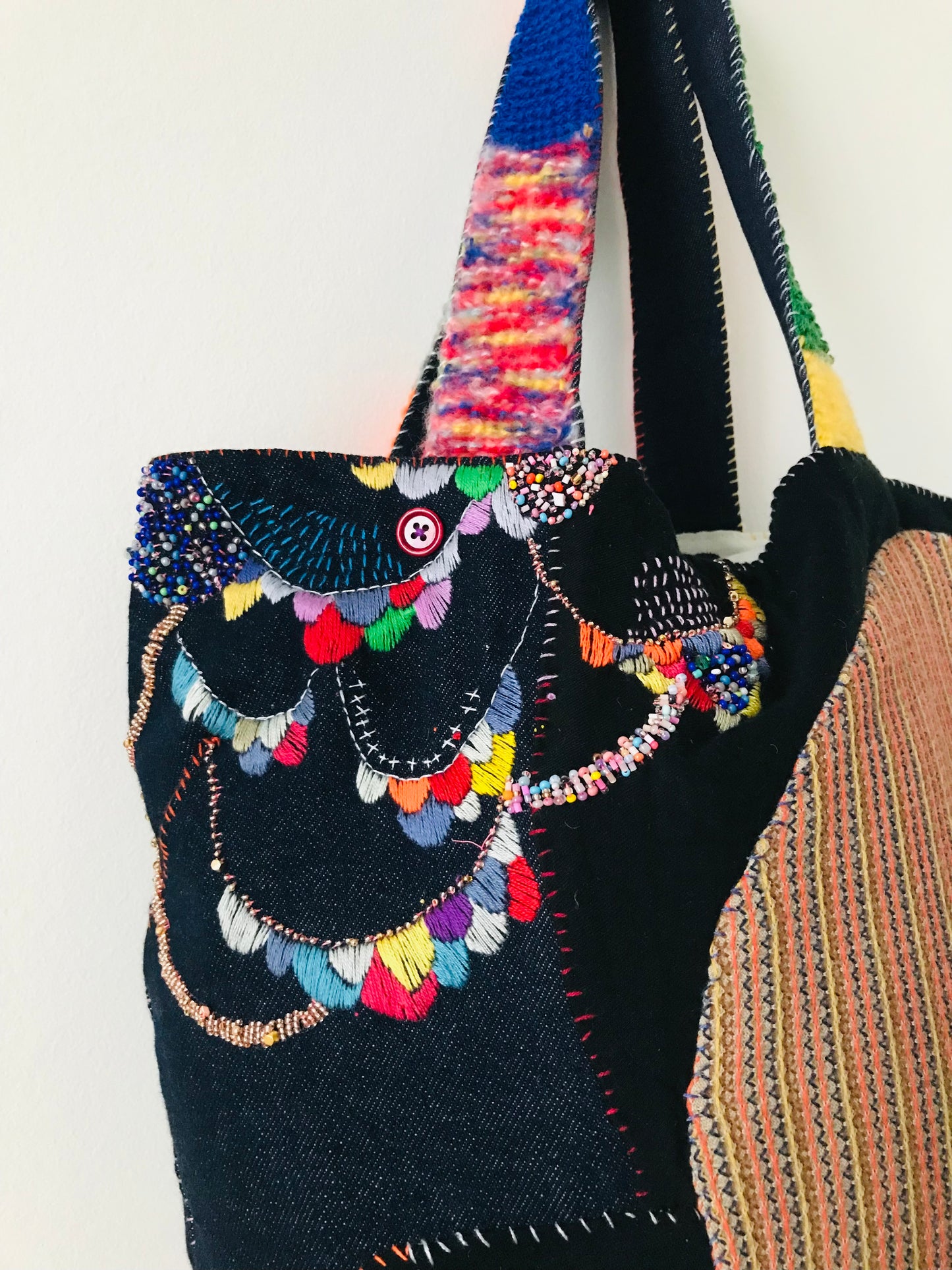 Håndsyet stoftaske, slow fashion, håndlavet, 1892 