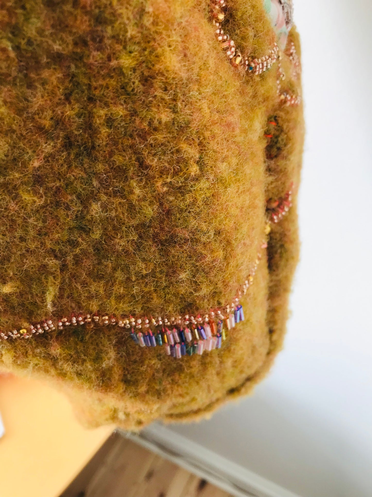 Bag   手縫いのバッグ　  布製　スローファッション　ハンドメイド　1864