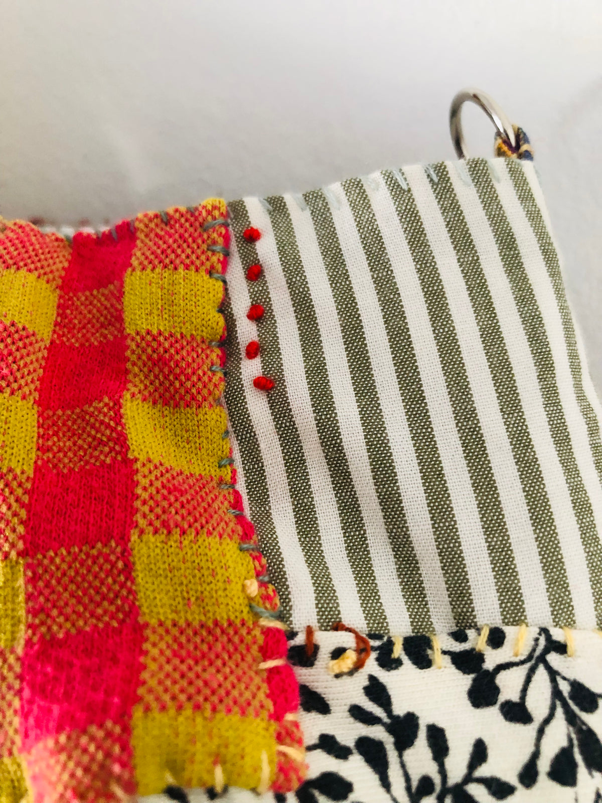 Bag: Hand-stitched fabric tote bag, slow fashion, handmade, 2548