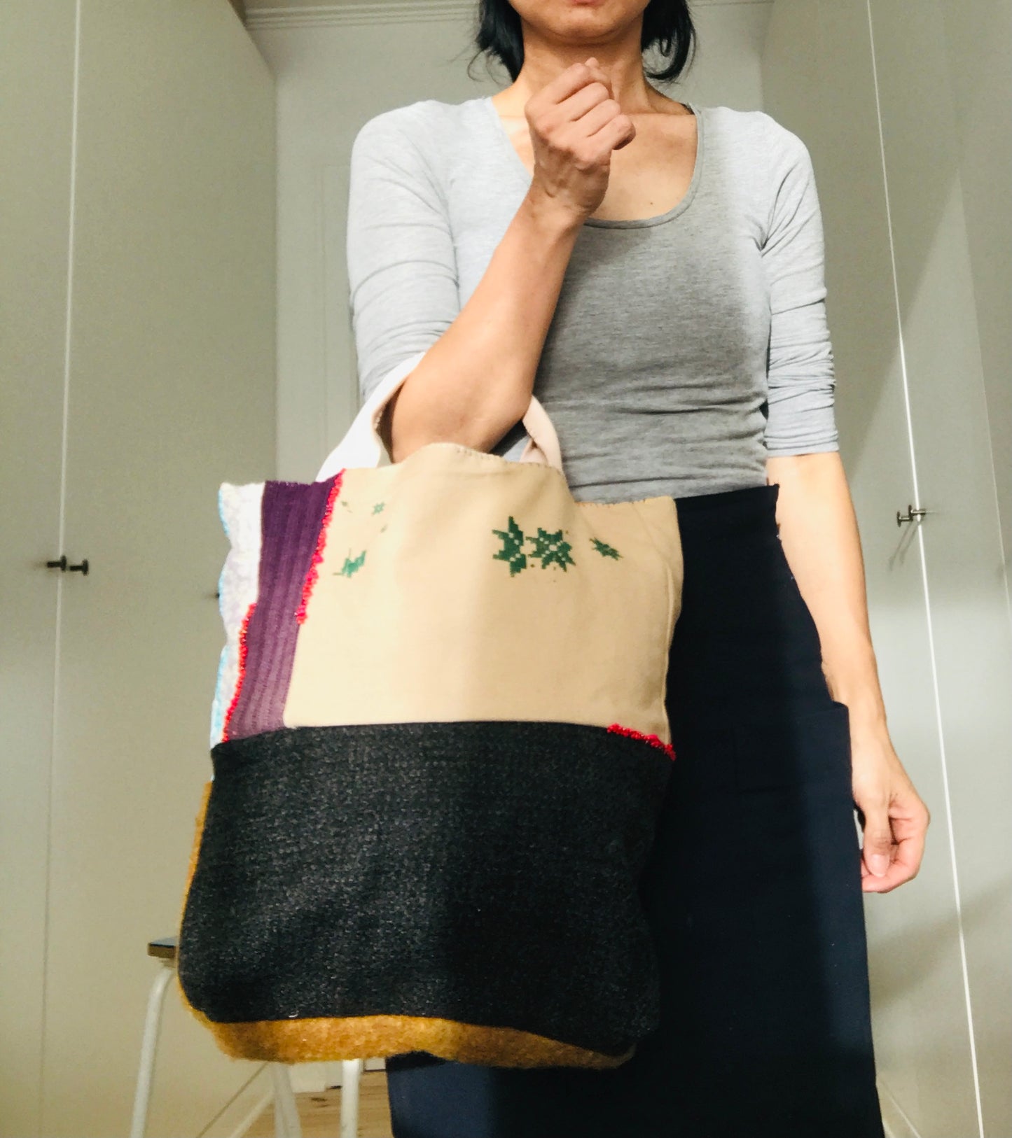 Bag Hand-sewn bag Fabric Slow fashion Handmade 1943