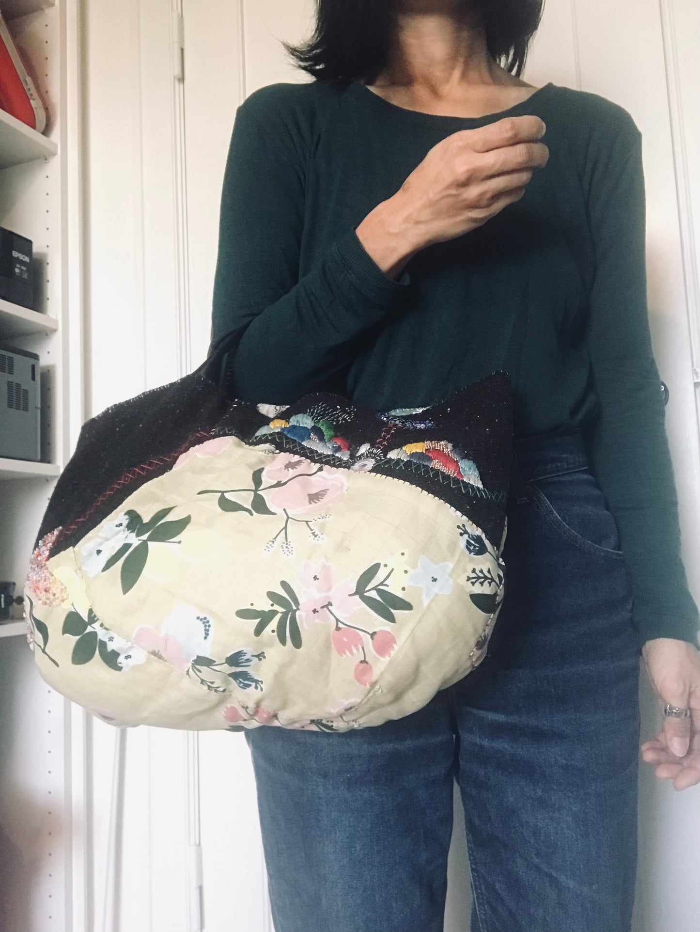 Bag Hand Sewn Bag Fabric Slow Fashion Handmade 1660