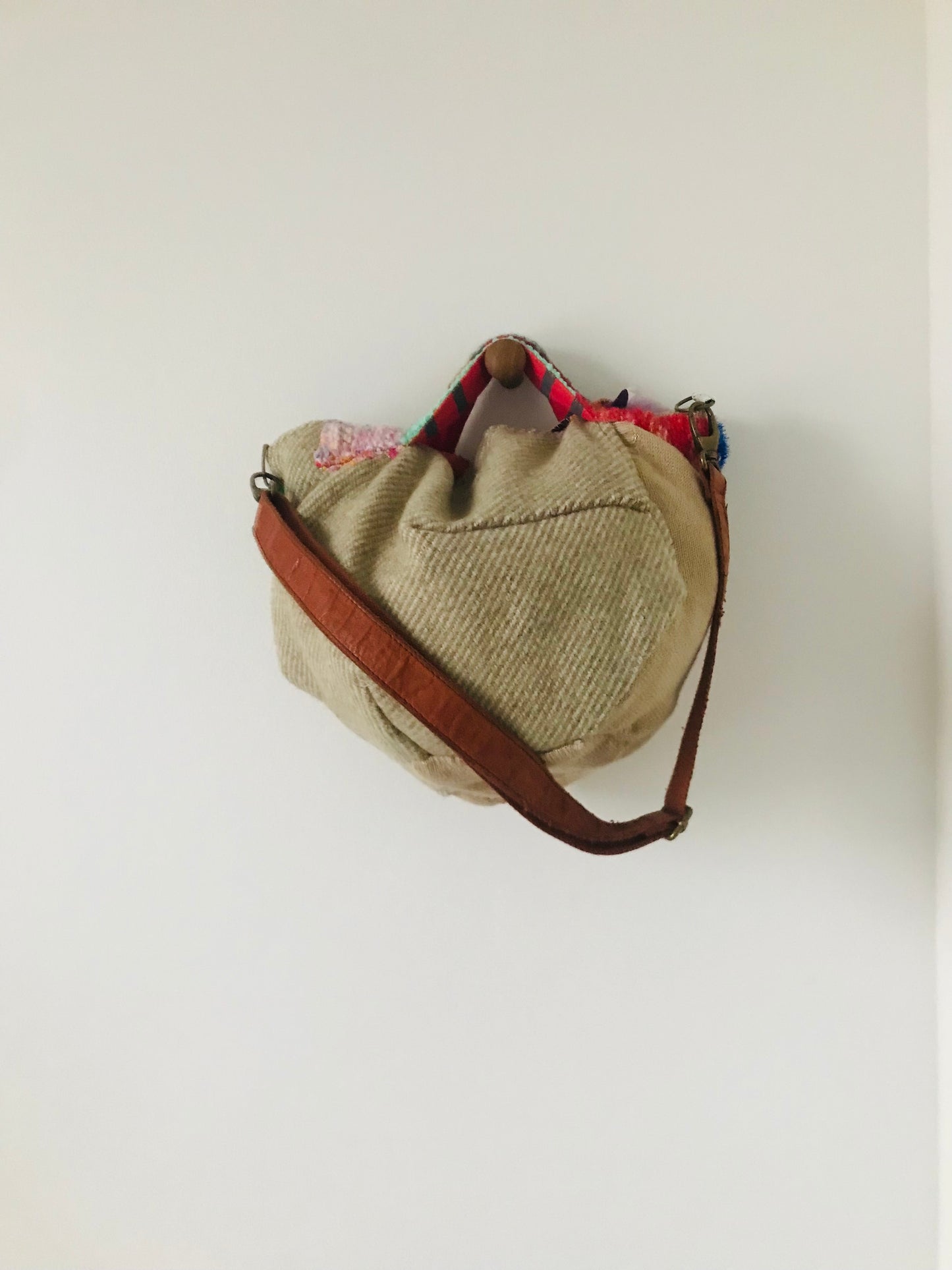 Bag Hand-sewn bag Fabric Slow fashion Handmade 1950