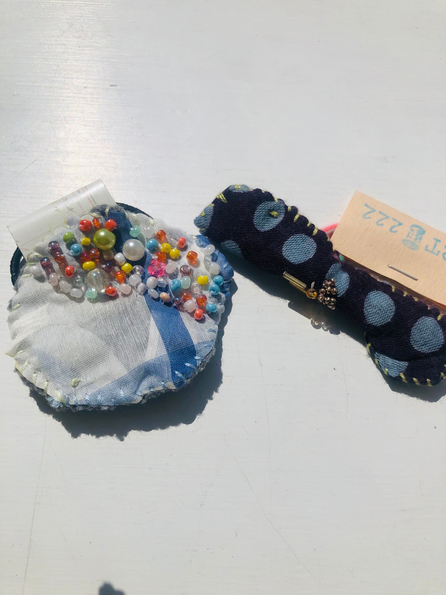 ヘミマァセット　 小物　ヘアゴム　手縫いマスク　布製　スローファッション　ハンドメイド　2461