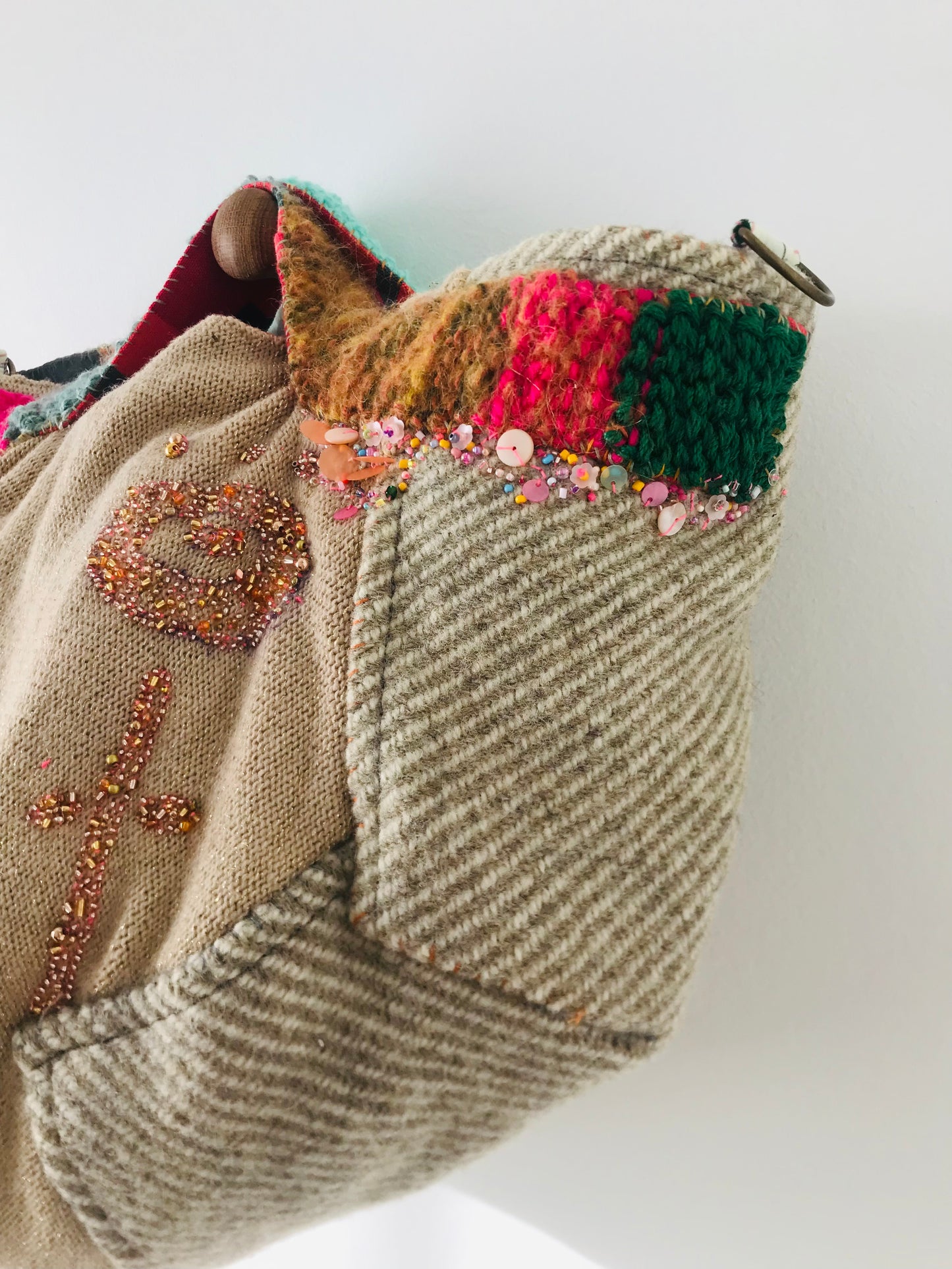 Bag Hand-sewn bag Fabric Slow fashion Handmade 1950