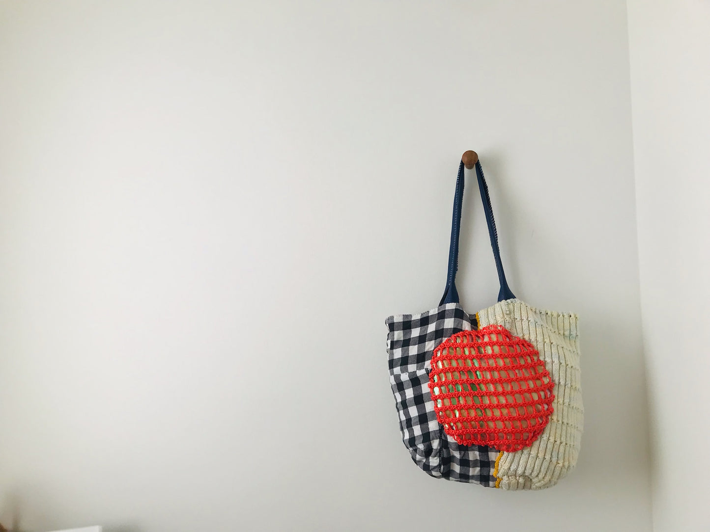 Bag Hand-sewn bag Fabric tote bag Slow fashion Handmade 2080