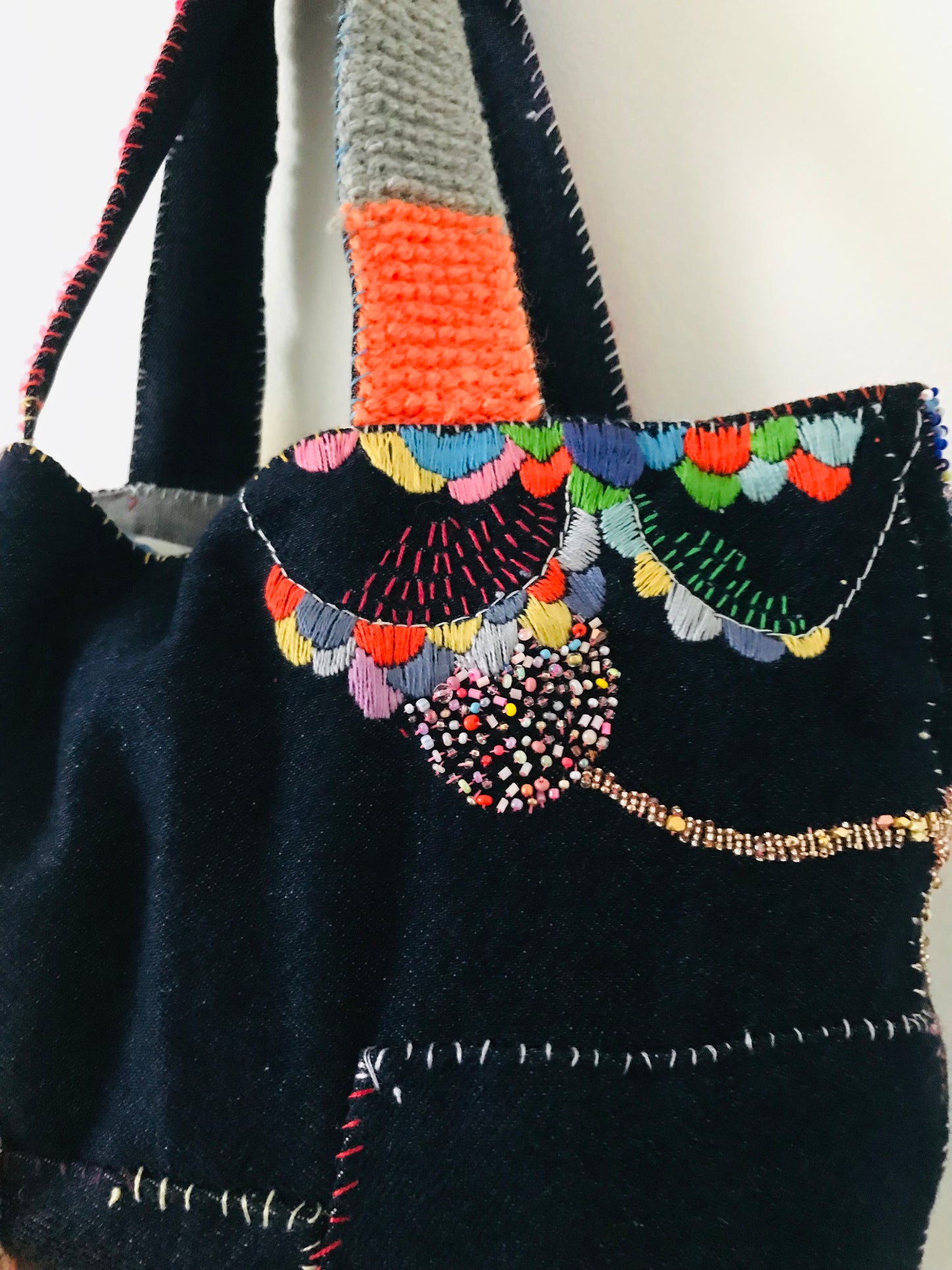 Håndsyet stoftaske, slow fashion, håndlavet, 1892 