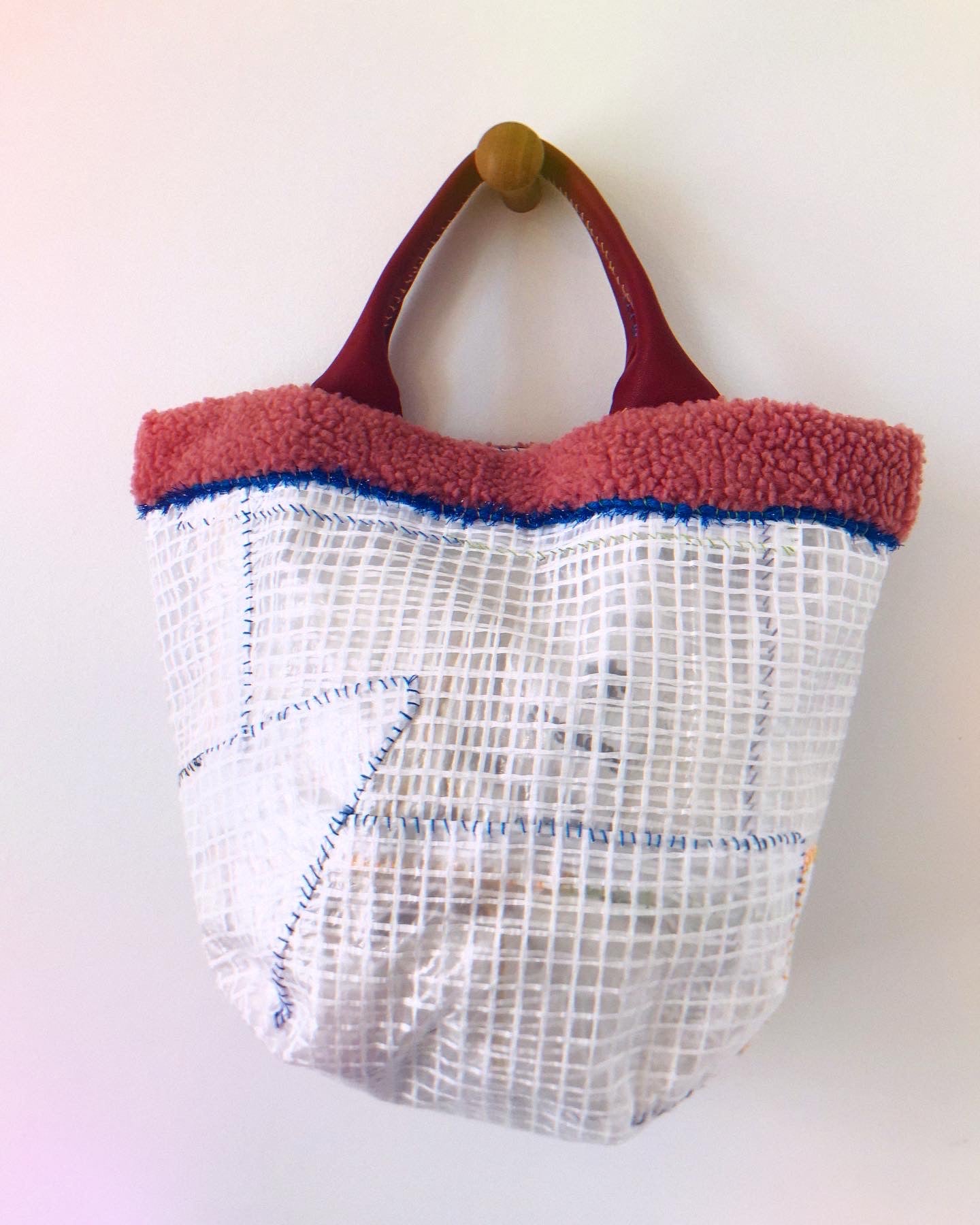 Bag Hand-sewn bag Fabric Vinyl Slow fashion Handmade 2031