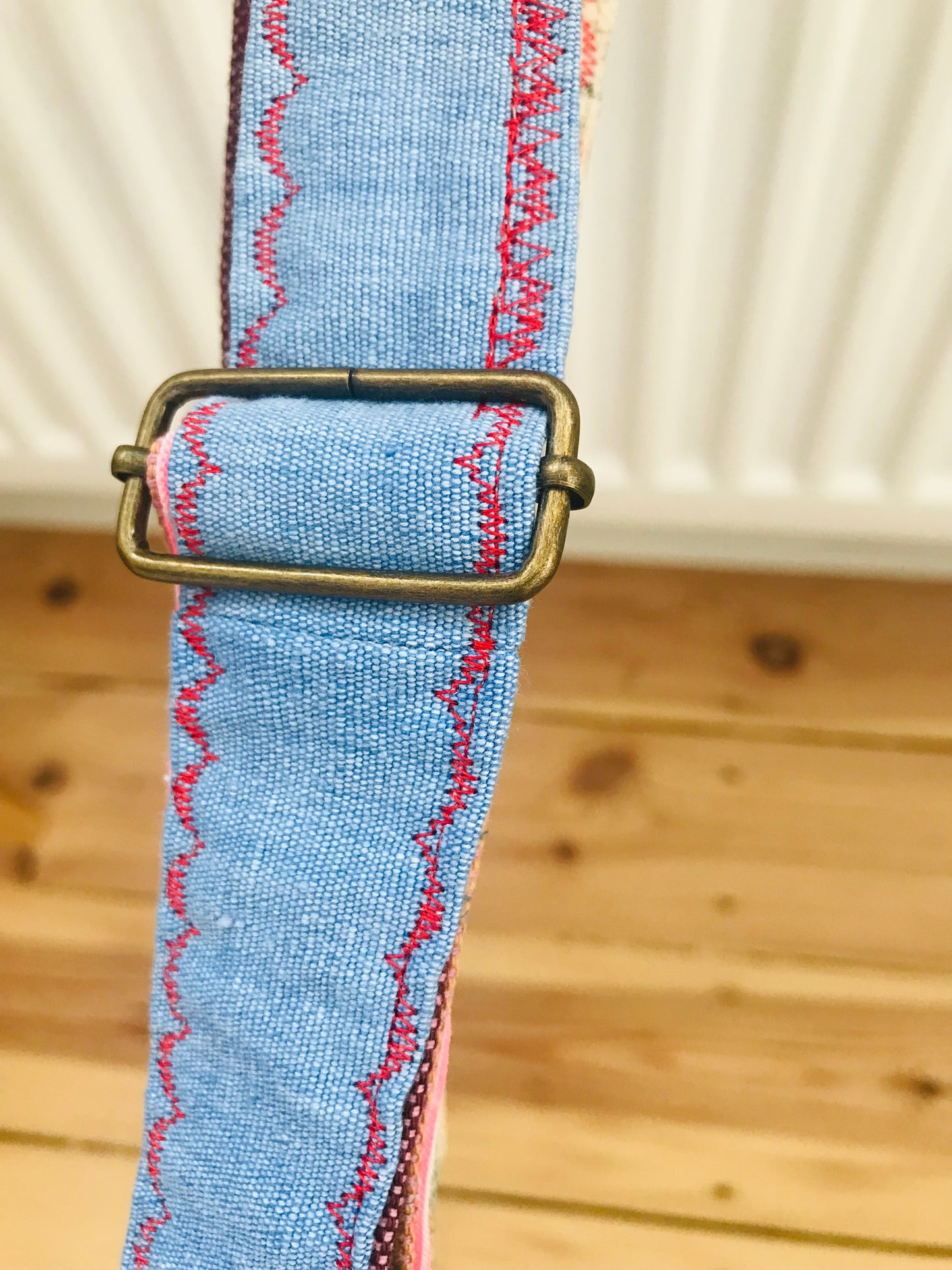 strap  手縫いのストラップ　　布製　毛糸　肩掛けストラップ　スローファッション　ハンドメイド　1739