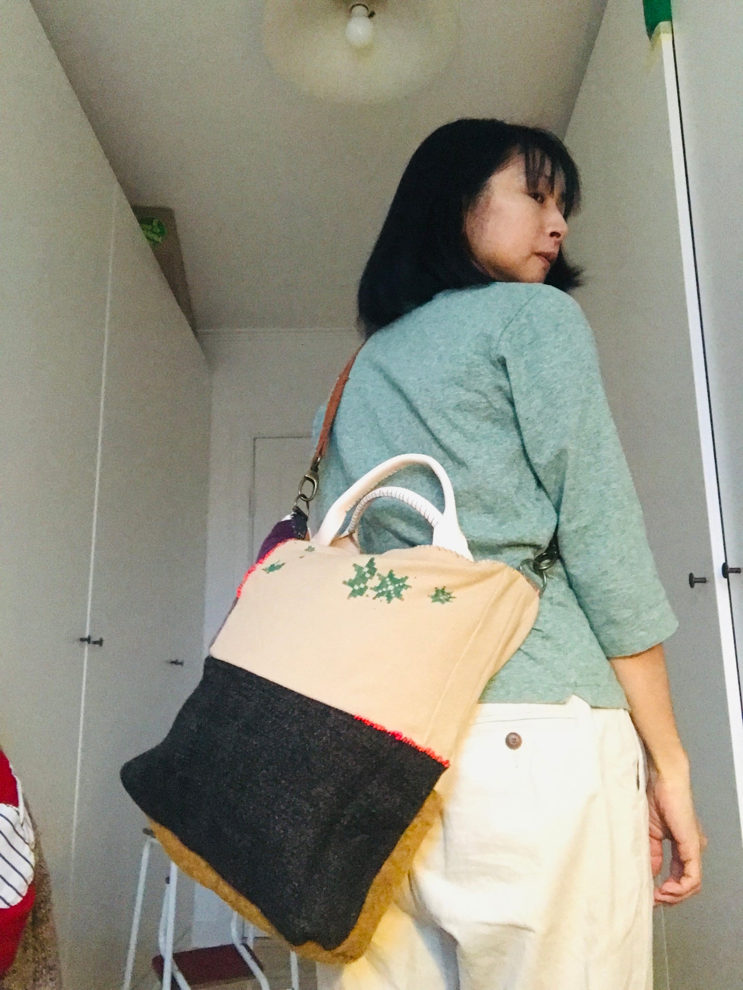 Bag Hand-sewn bag Fabric Slow fashion Handmade 1943