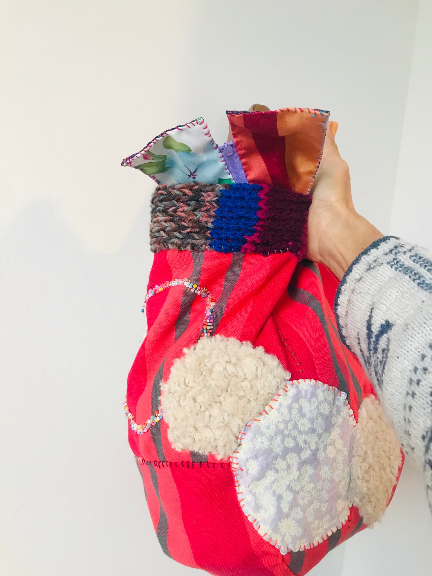 Bag Hand Sewn Bag Fabric Slow Fashion Handmade 1865