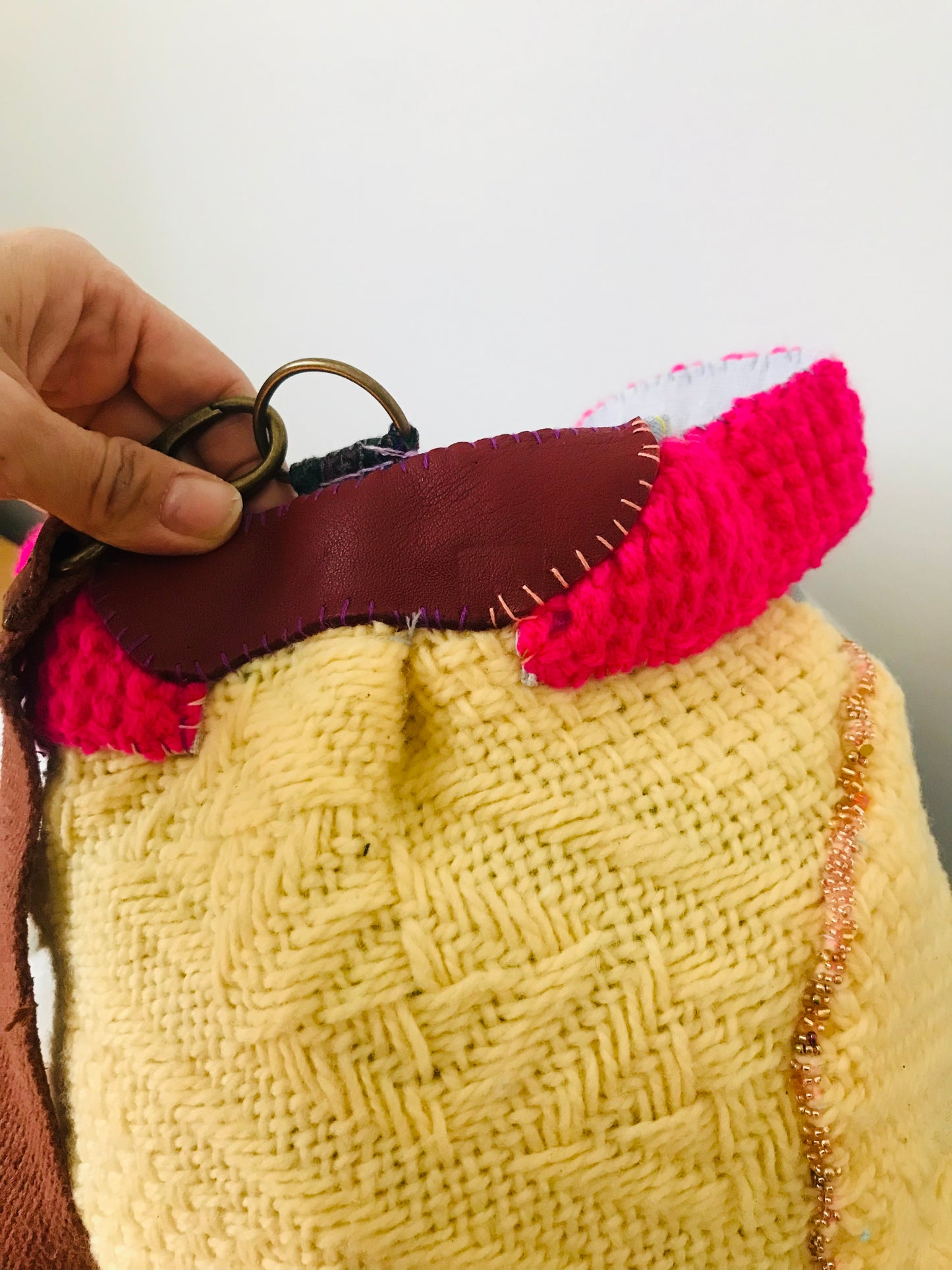 Bag Hand-sewn bag Fabric Slow fashion Handmade 1940