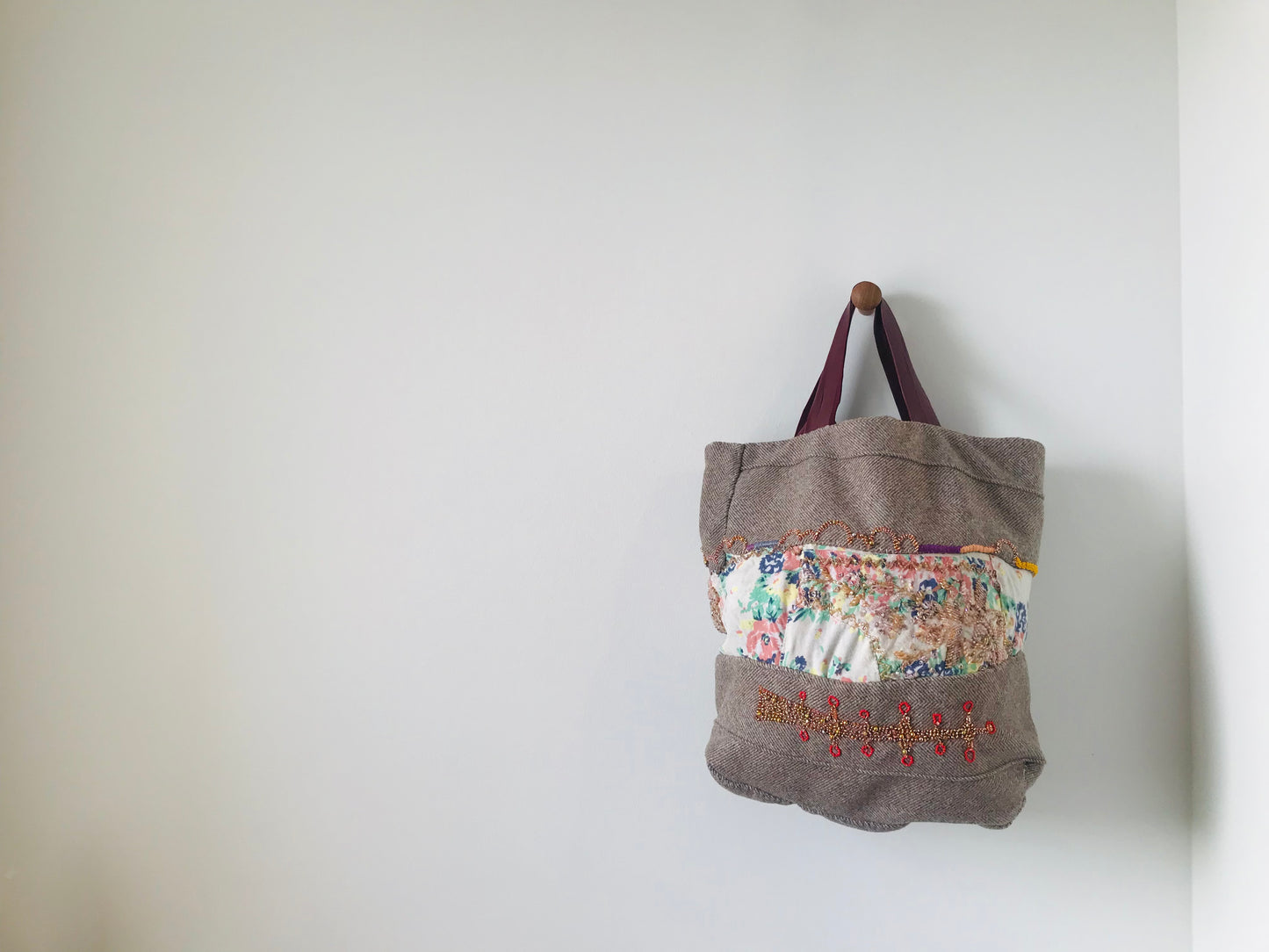 Bag Hand-sewn bag Fabric Slow fashion Handmade 1886