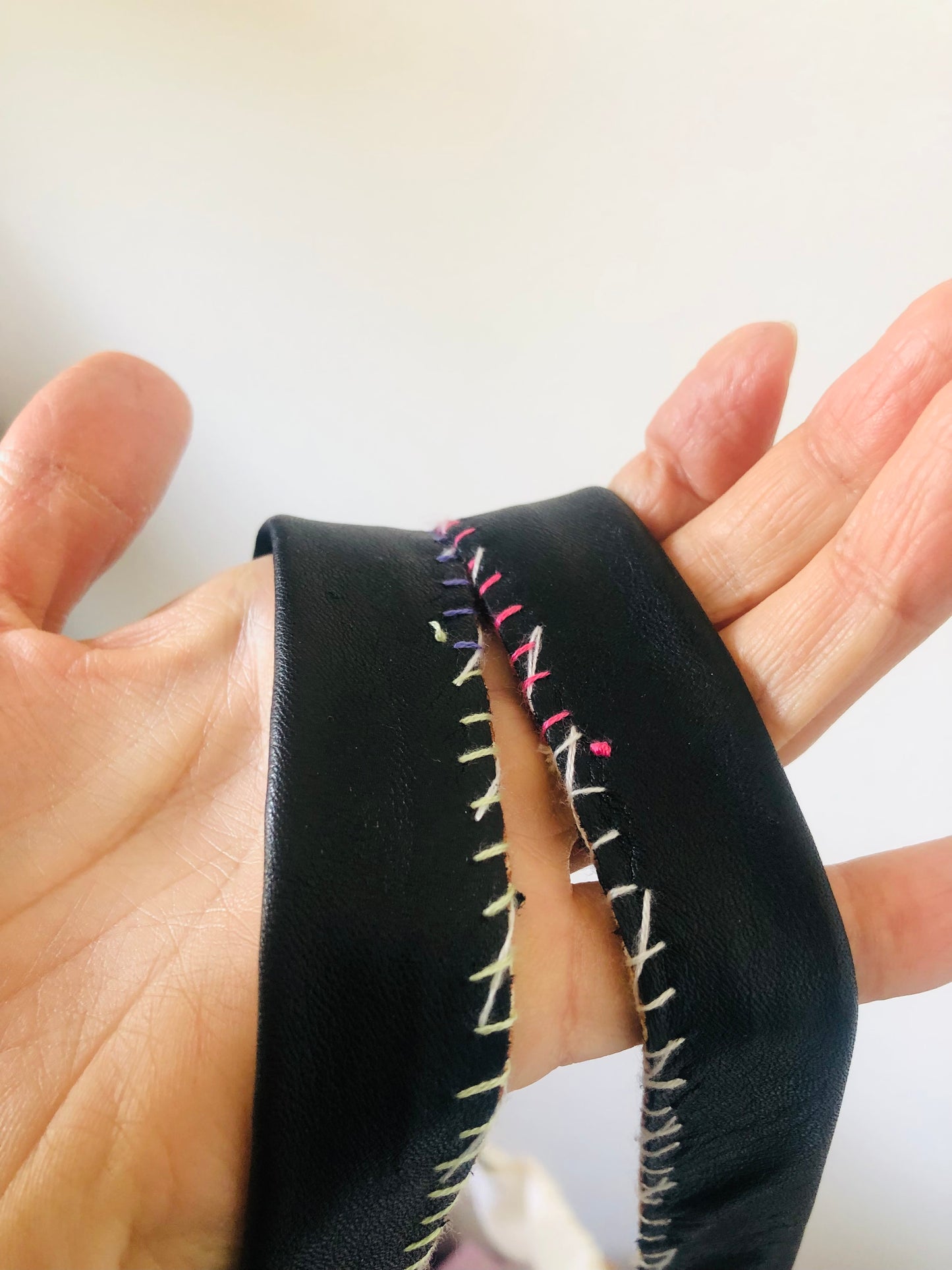 Bag 手縫いのバッグ 布製　トートバッグ　スローファッション　ハンドメイド　2439